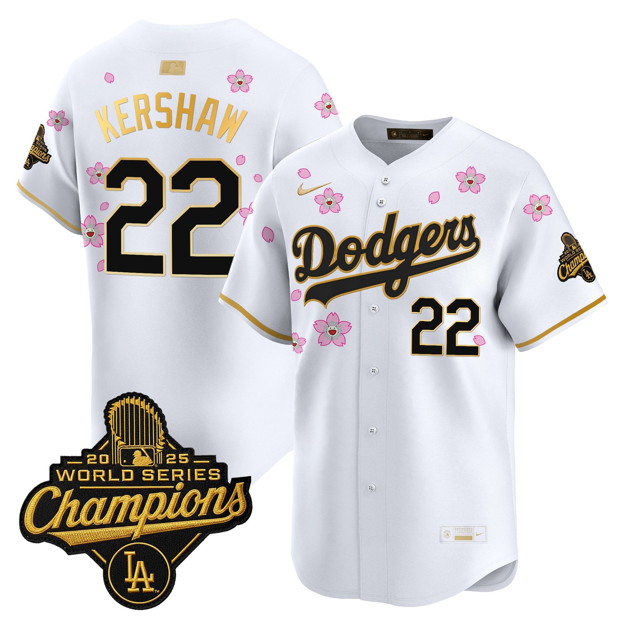 Men's Los Angeles Dodgers "Tokyo Series x Gold Collection" Vapor Premier Limited Jersey - All Stitched