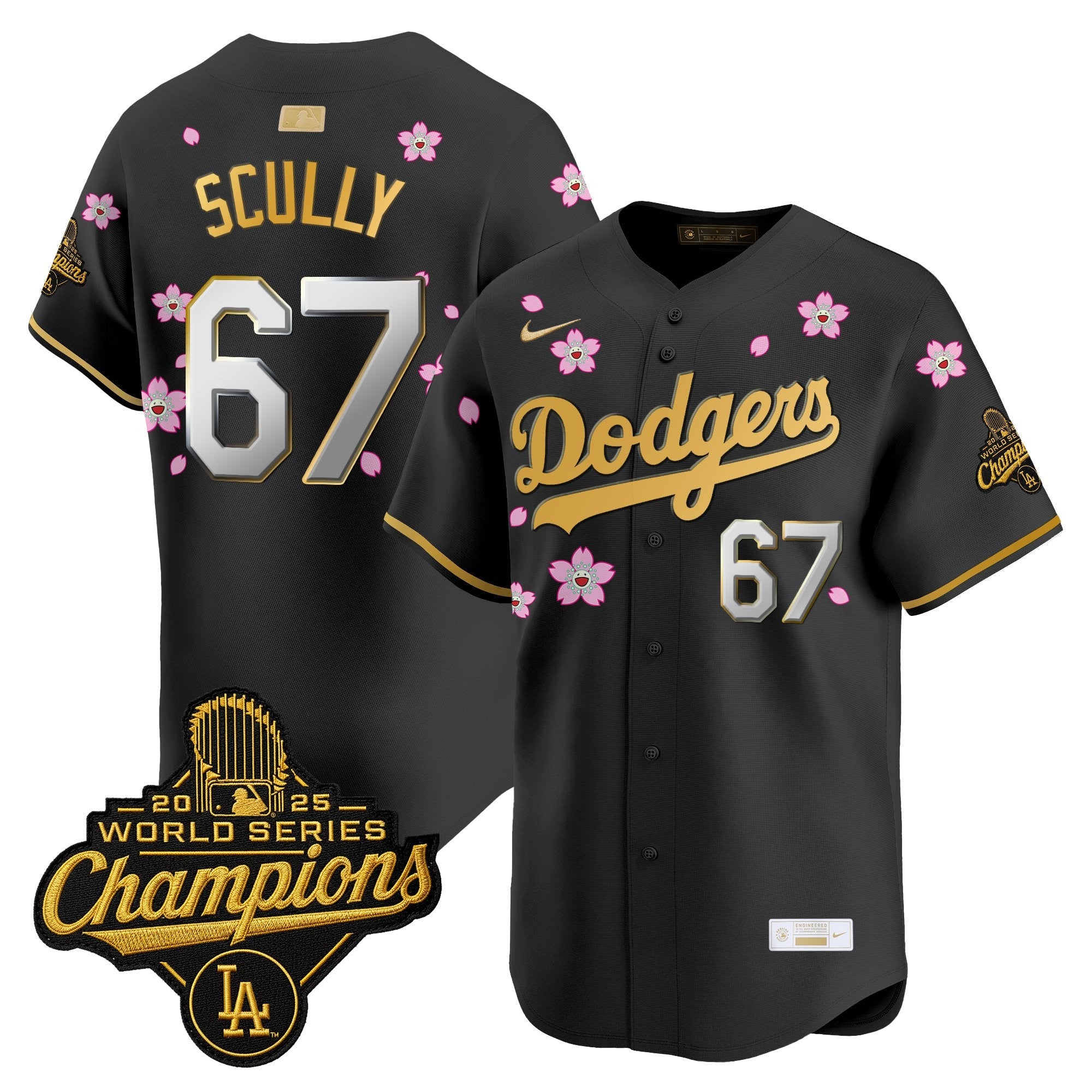 Men's Los Angeles Dodgers "Tokyo Series x Gold Collection" Vapor Premier Limited Jersey - All Stitched