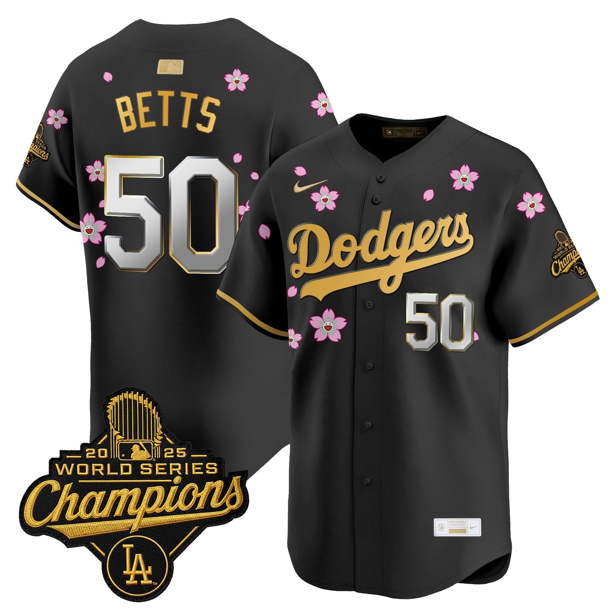 Men's Los Angeles Dodgers "Tokyo Series x Gold Collection" Vapor Premier Limited Jersey - All Stitched