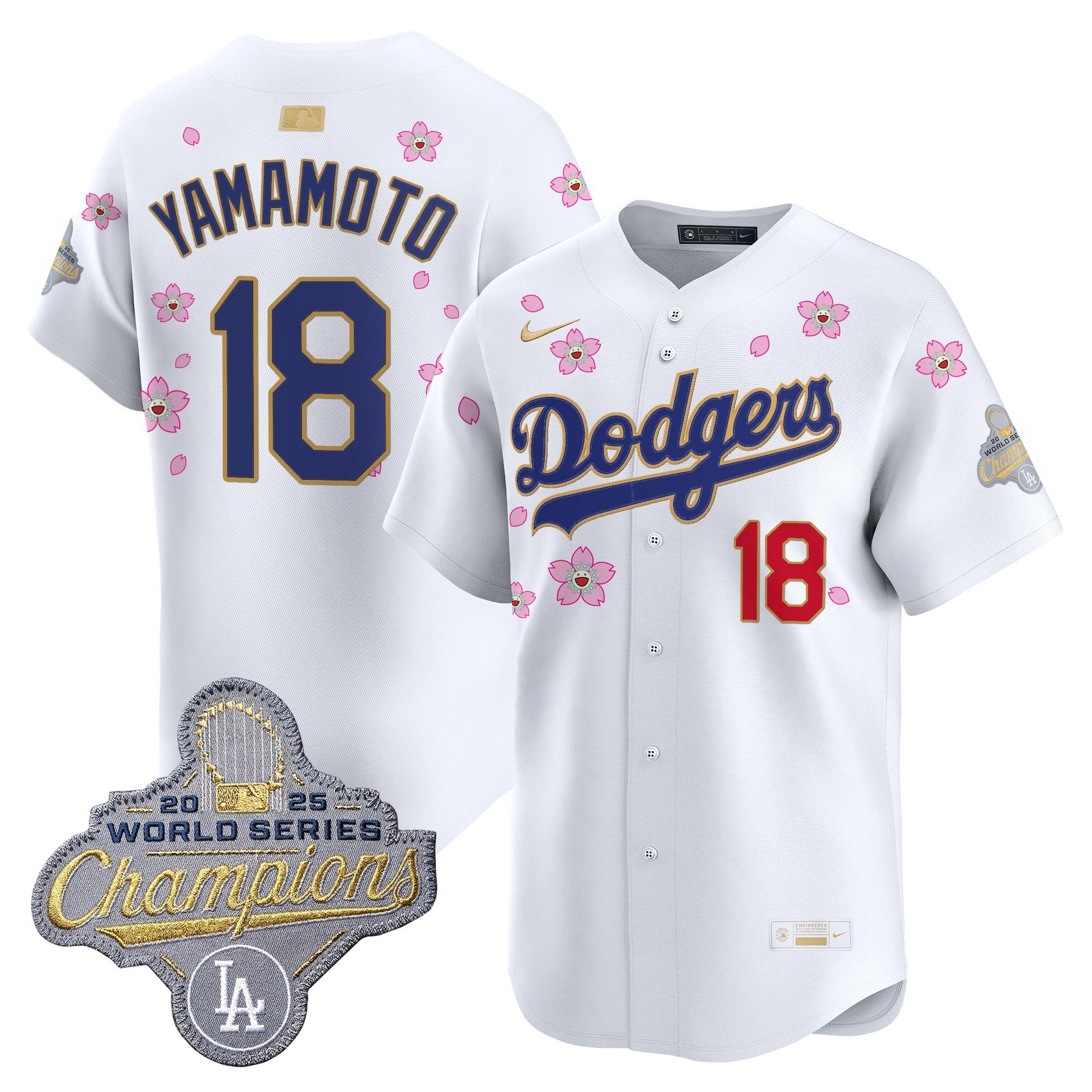 Men's Los Angeles Dodgers "Tokyo Series x Gold Collection" Vapor Premier Limited Jersey - All Stitched