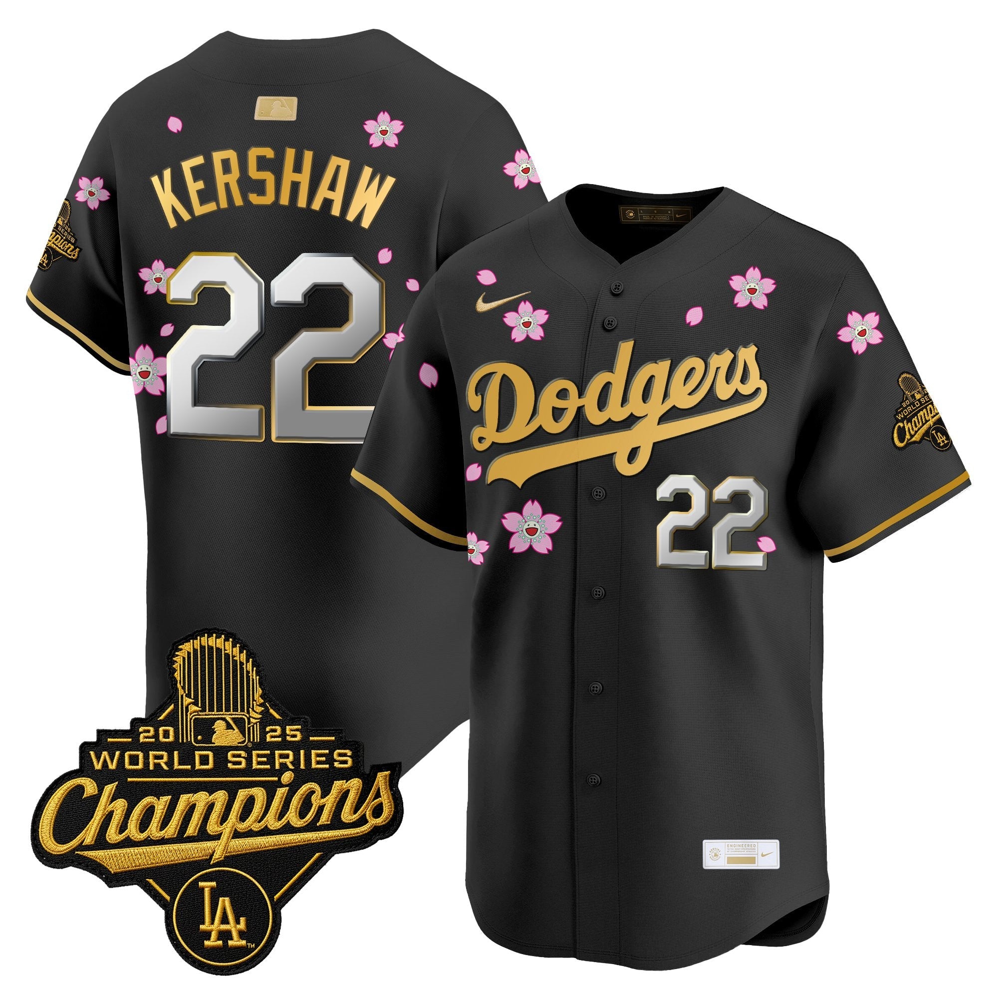 Men's Los Angeles Dodgers "Tokyo Series x Gold Collection" Vapor Premier Limited Jersey - All Stitched