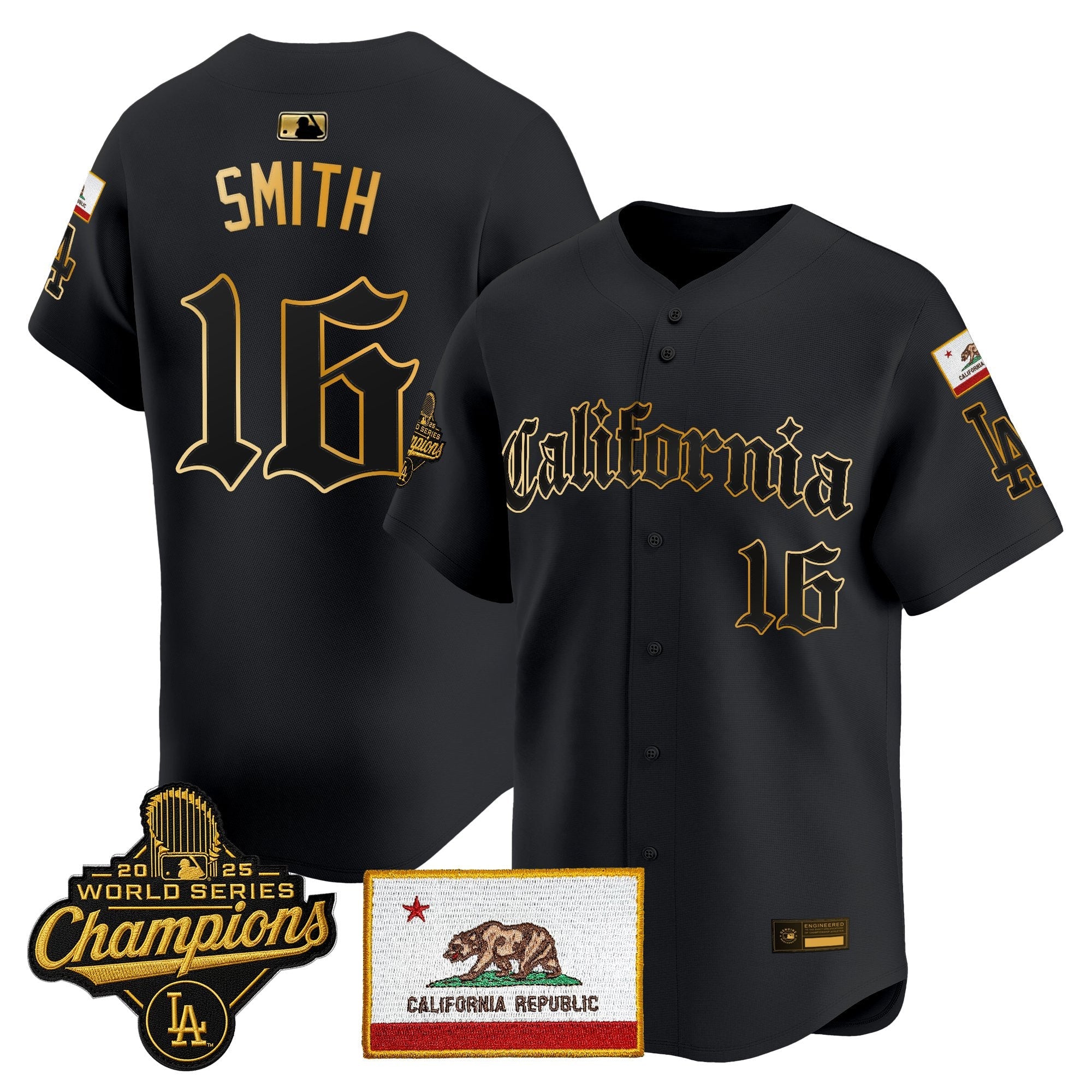 Men's Los Angeles Dodgers "California Gothic Edition" Vapor Premier Limited Jersey - All Stitched
