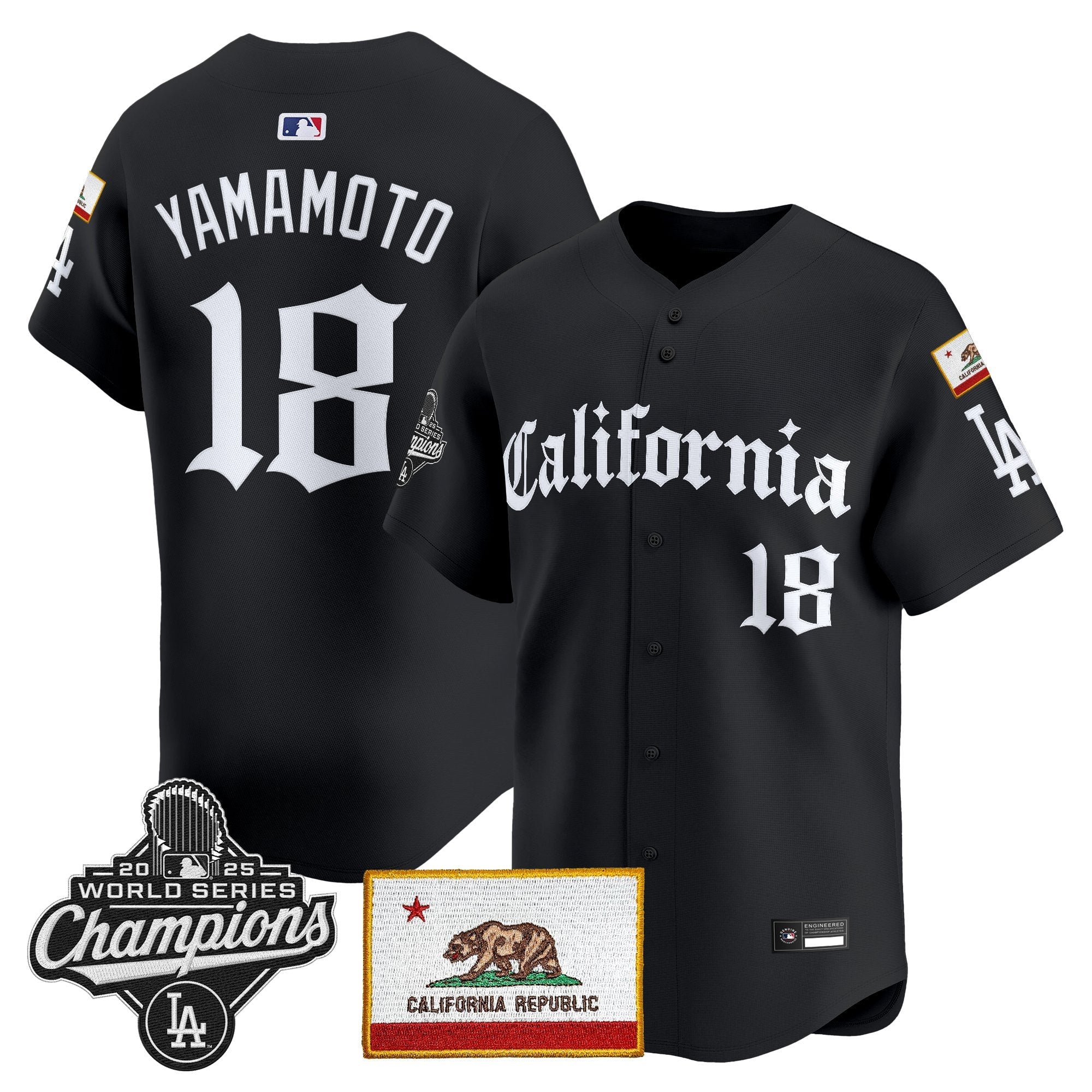Men's Los Angeles Dodgers "California Gothic Edition" Vapor Premier Limited Jersey - All Stitched