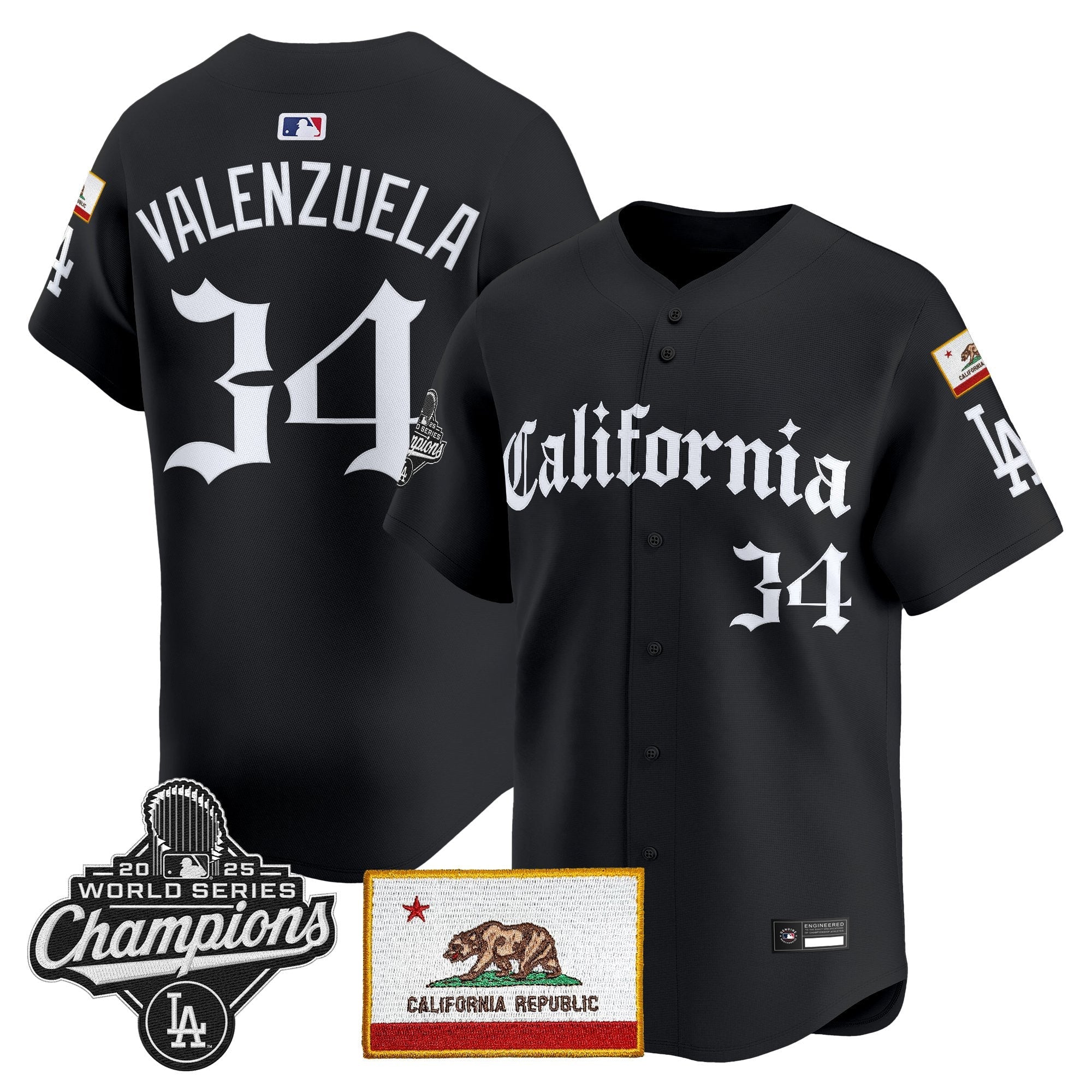 Men's Los Angeles Dodgers "California Gothic Edition" Vapor Premier Limited Jersey - All Stitched