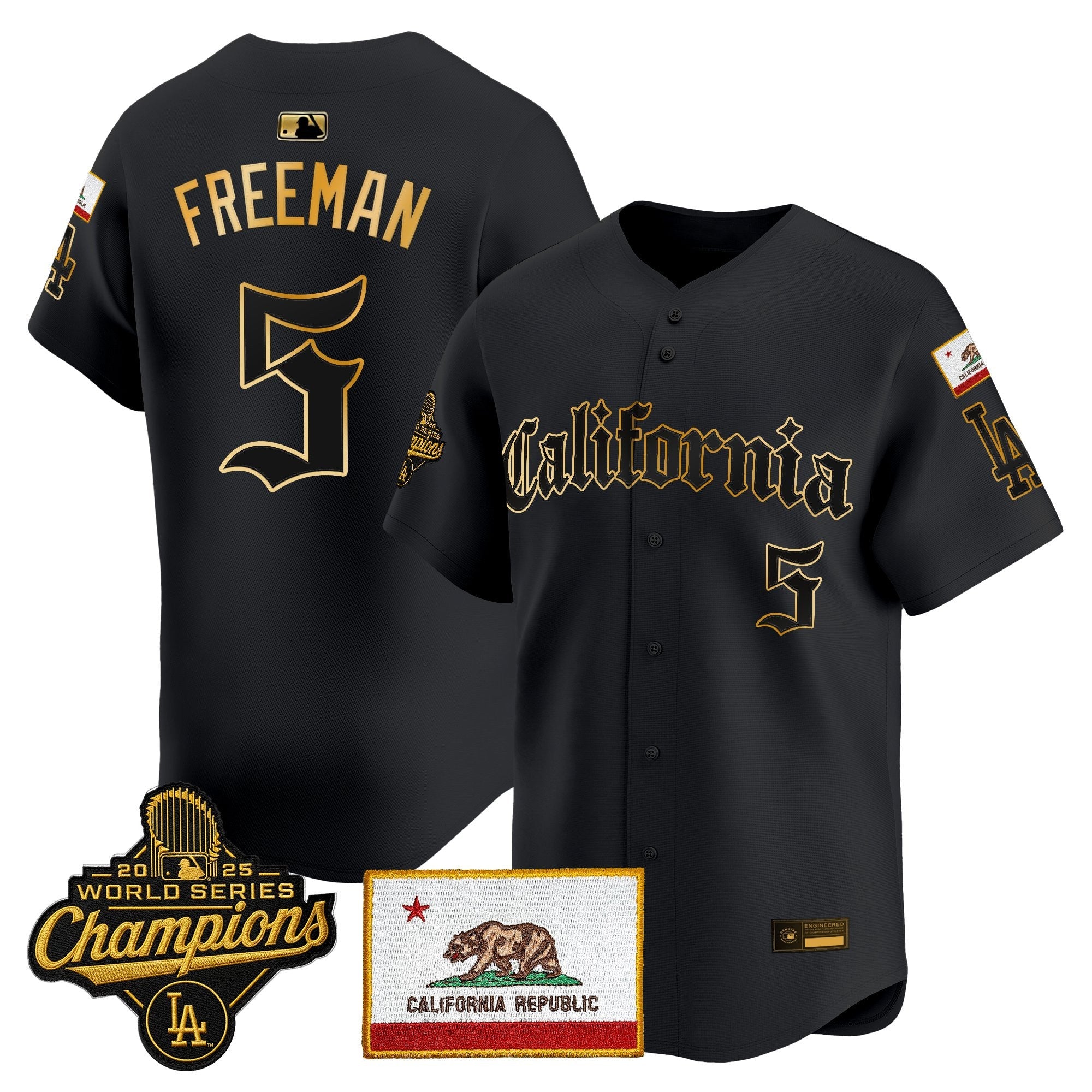 Men's Los Angeles Dodgers "California Gothic Edition" Vapor Premier Limited Jersey - All Stitched