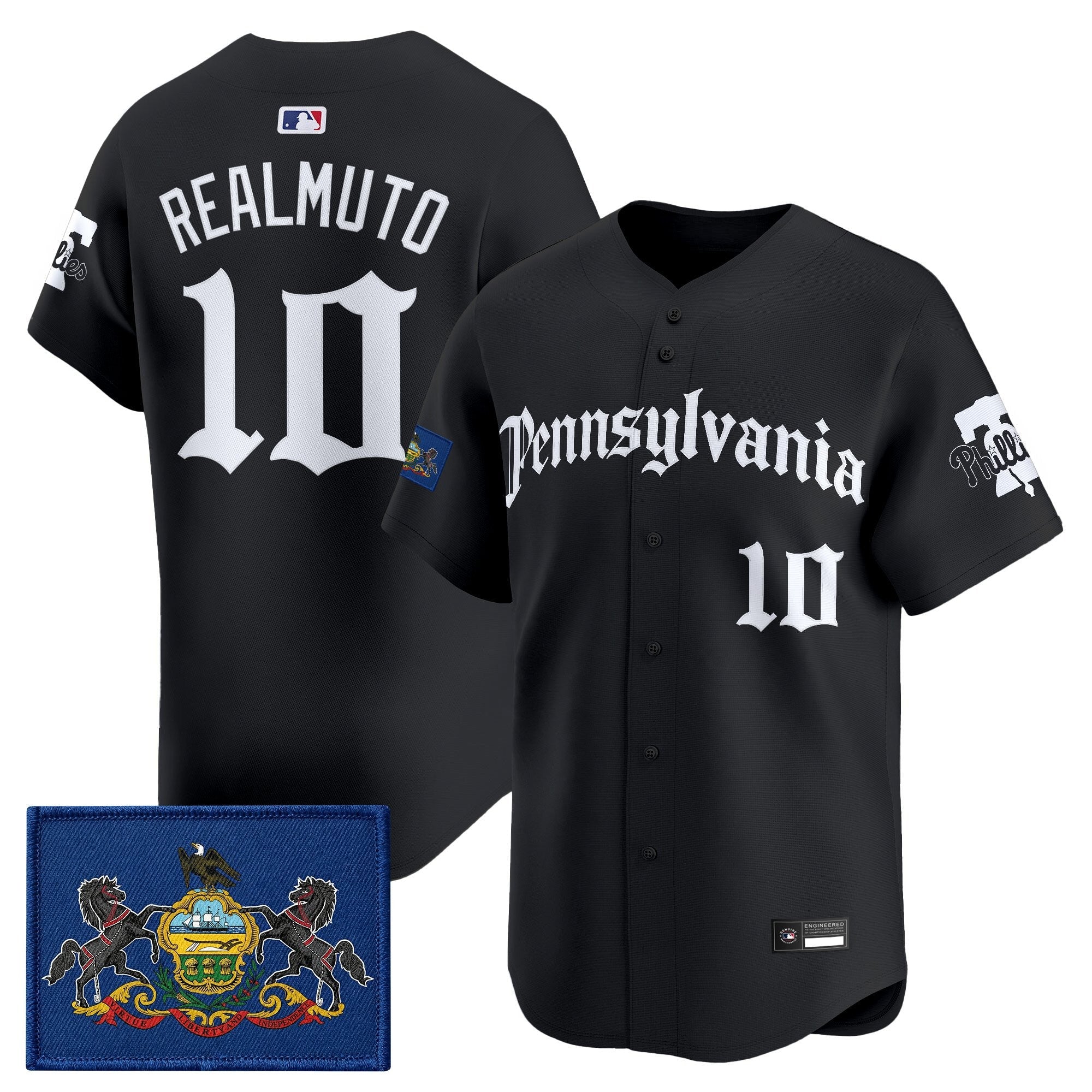 Men's Phillies 'Pennsylvania Gothic Edition' Vapor Premier Limited Jersey - All Stitched