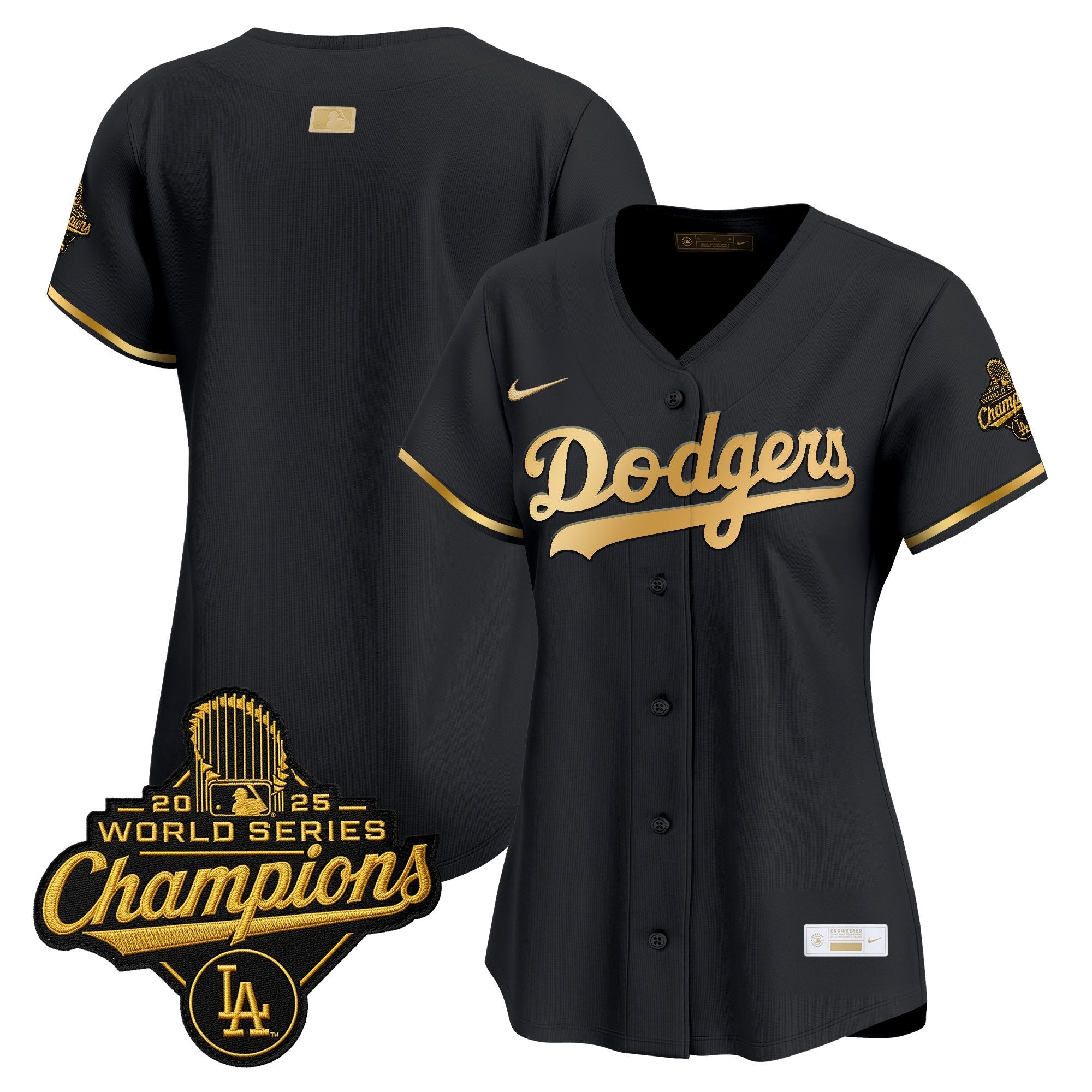 Women's Los Angeles Dodgers "Gold Collection" Premier Limited Jersey - All Stitched