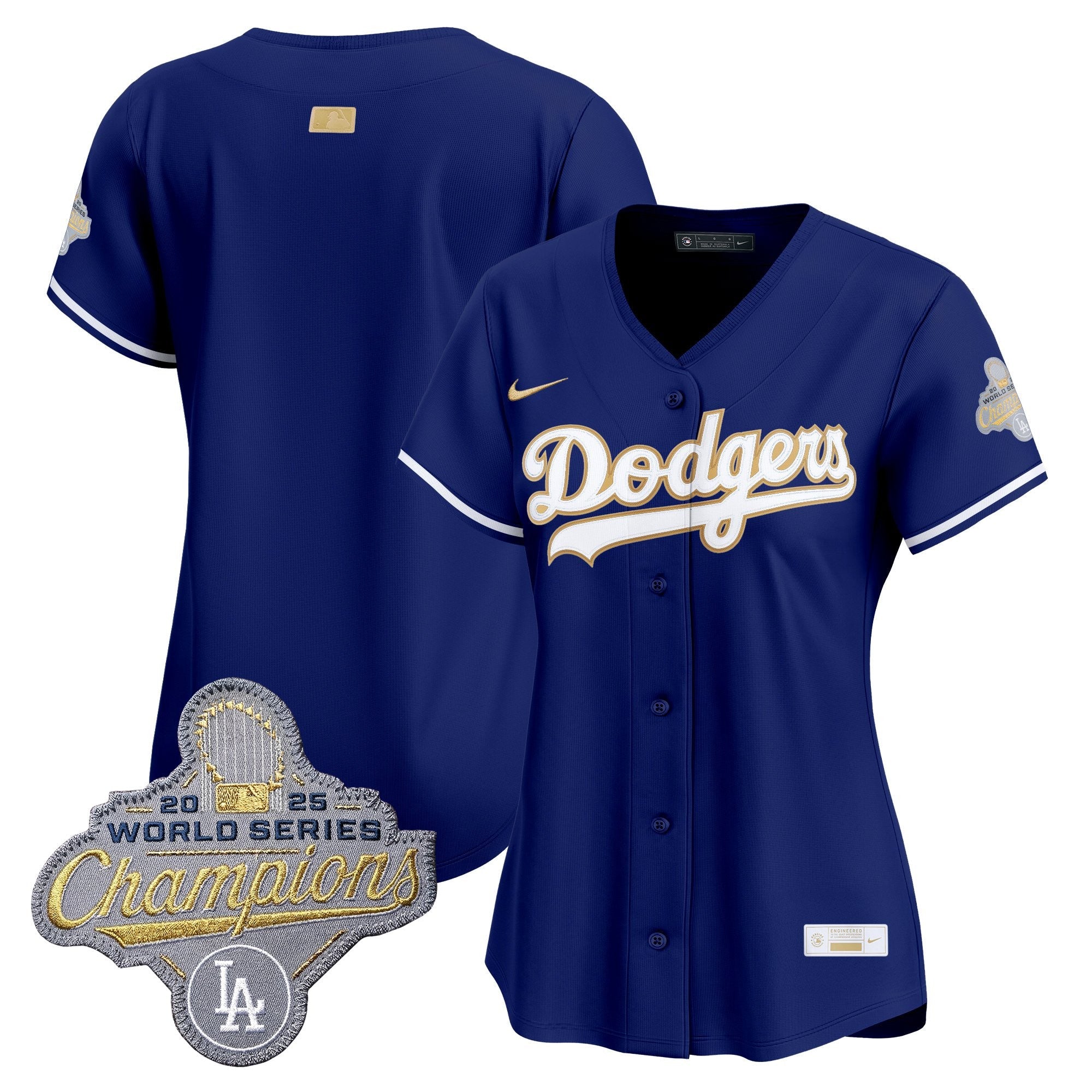 Women's Los Angeles Dodgers "Gold Collection" Premier Limited Jersey - All Stitched
