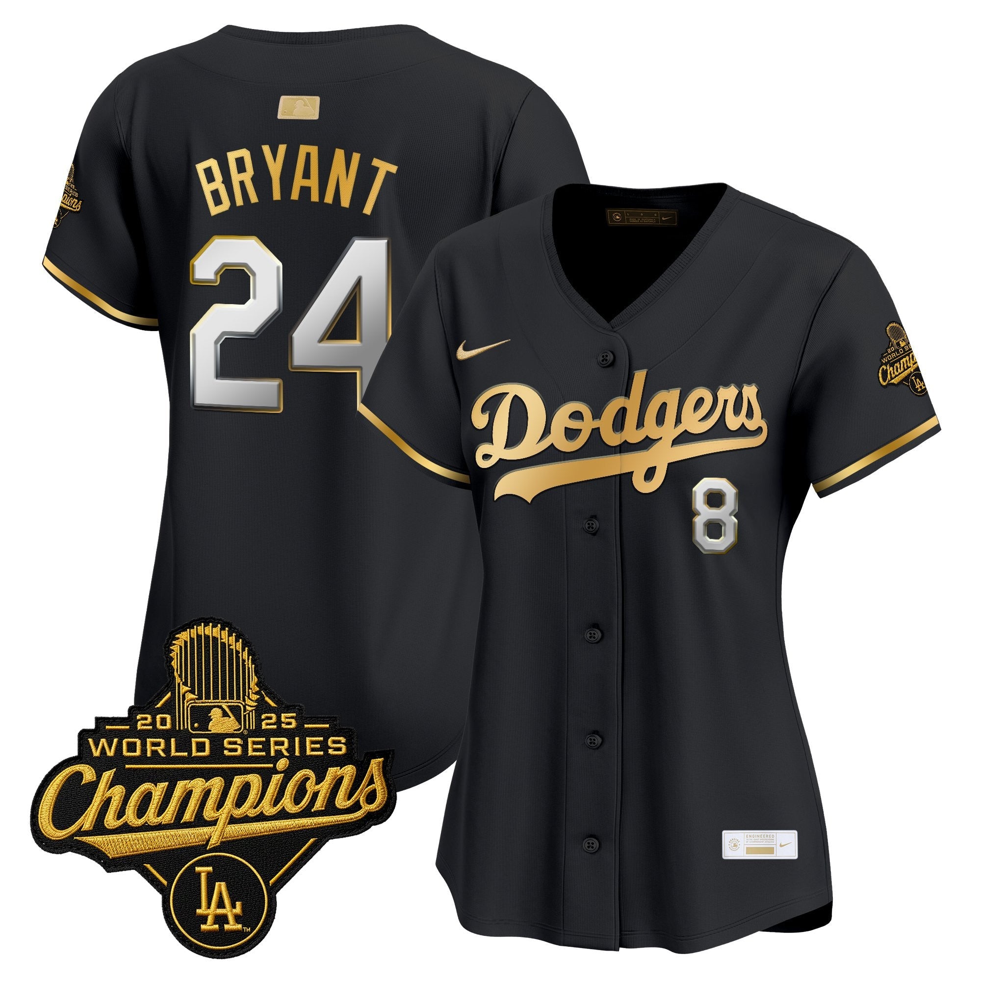 Women's Los Angeles Dodgers "Gold Collection" Premier Limited Jersey - All Stitched