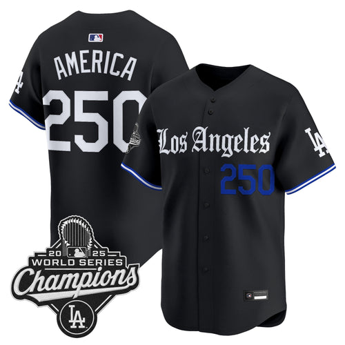 Los Angeles Dodgers "Gothic Edition" Vapor Premier Limited Jersey - All Stitched