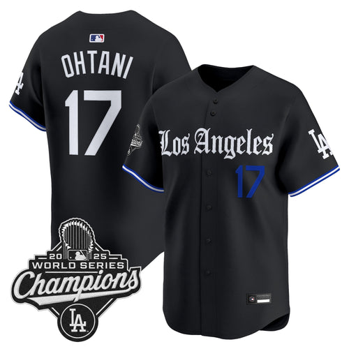 Los Angeles Dodgers "Gothic Edition" Vapor Premier Limited Jersey - All Stitched