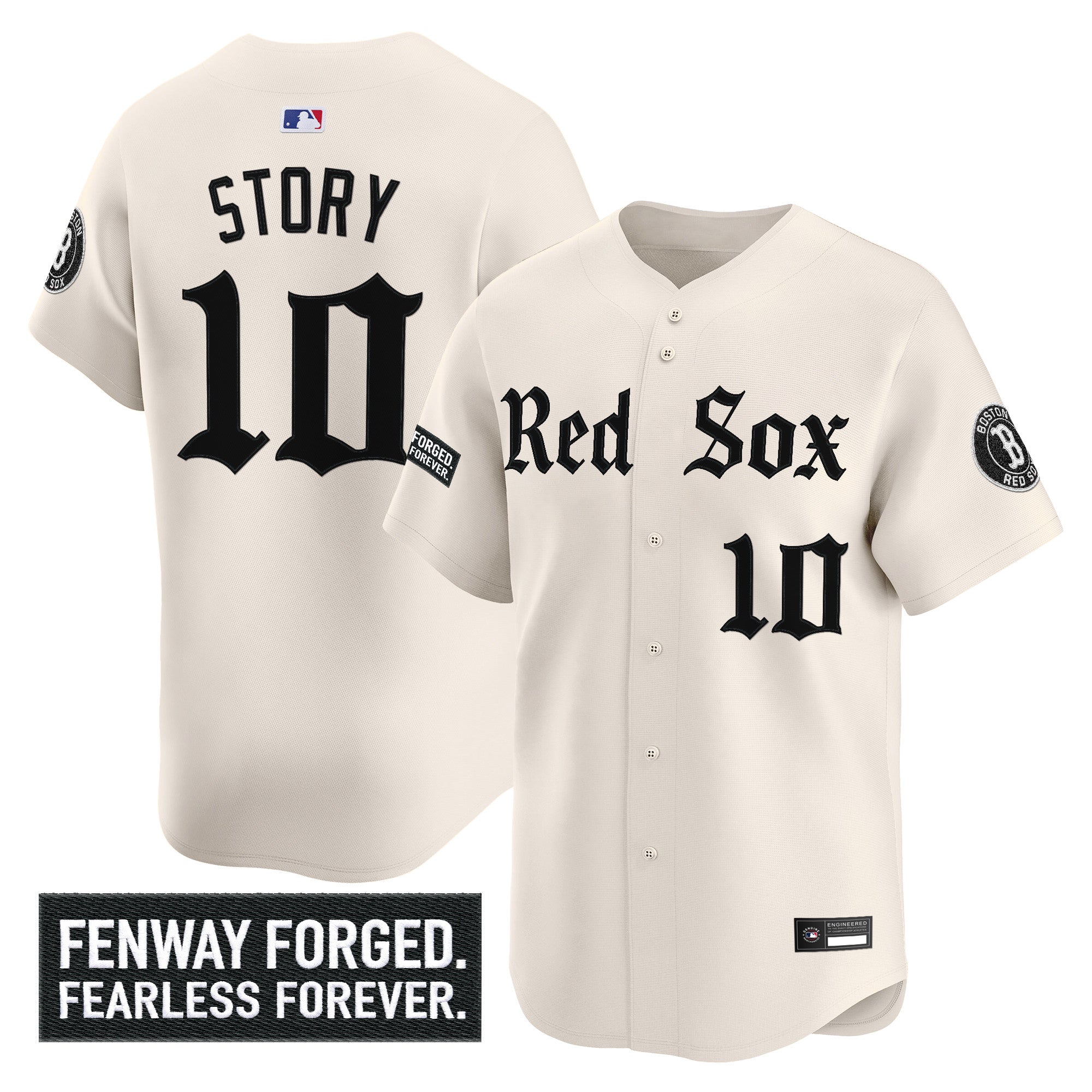 Men's Boston Red Sox 'Gothic Edition' Vapor Premier Limited Jersey - All Stitched