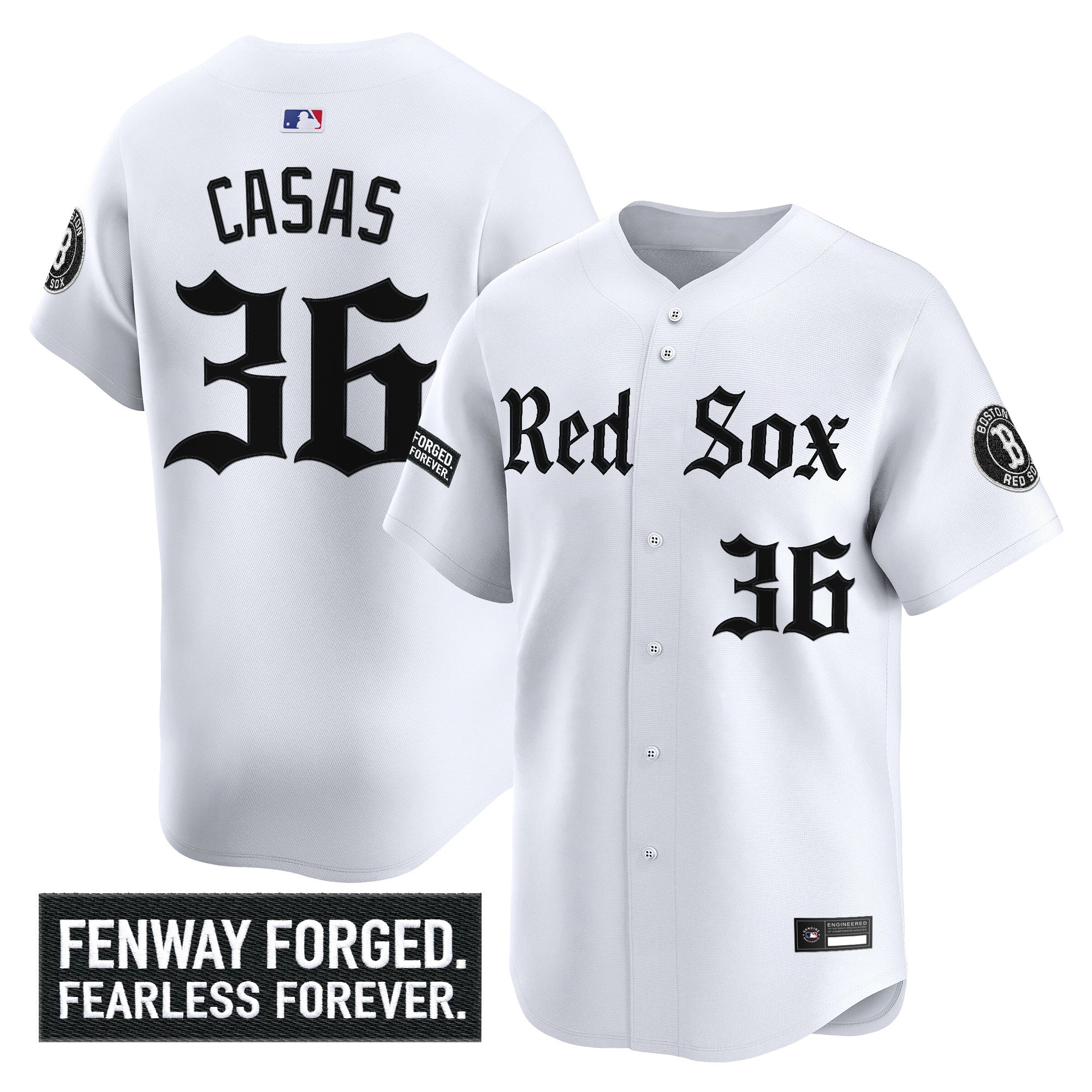 Men's Boston Red Sox 'Gothic Edition' Vapor Premier Limited Jersey - All Stitched