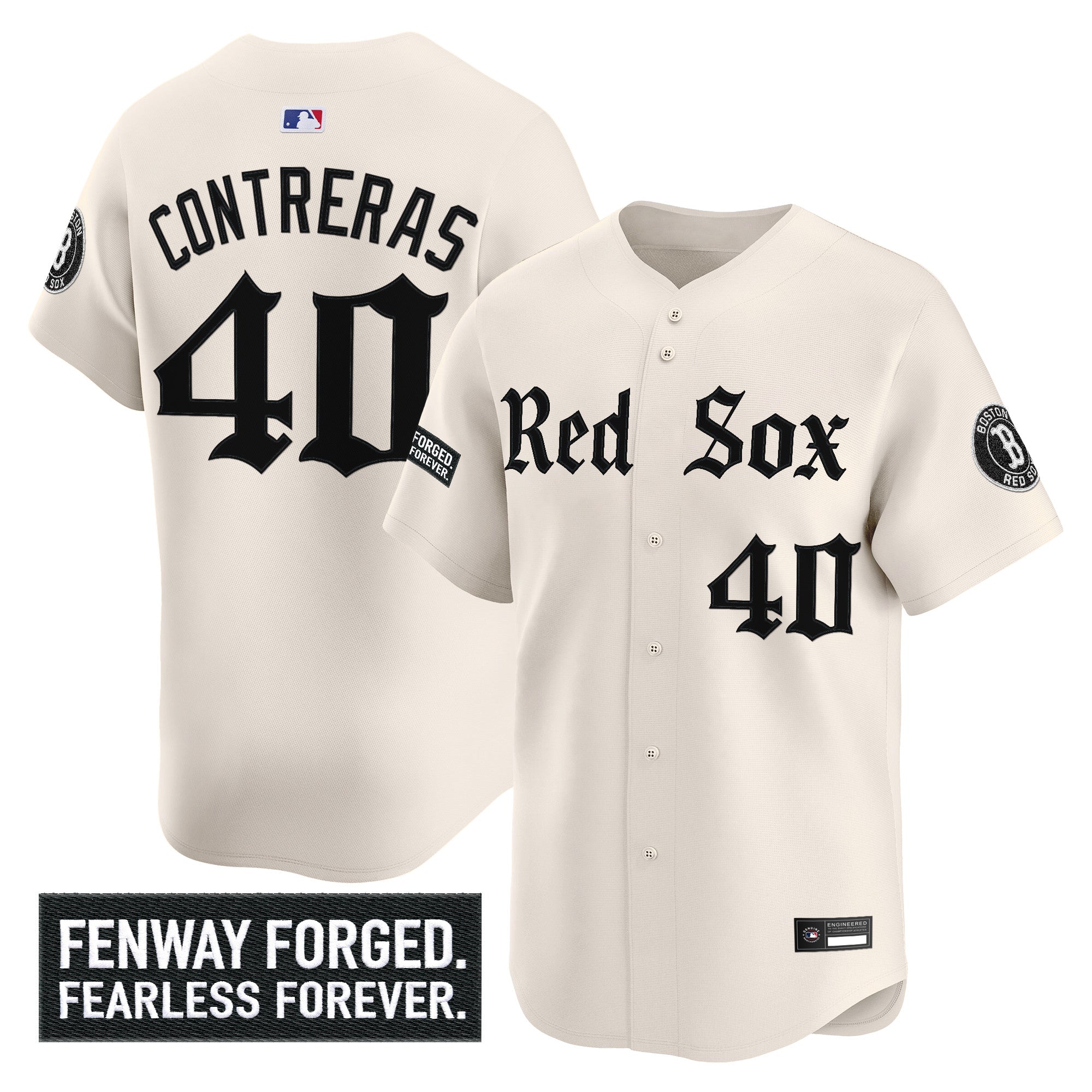 Men's Boston Red Sox 'Gothic Edition' Vapor Premier Limited Jersey - All Stitched