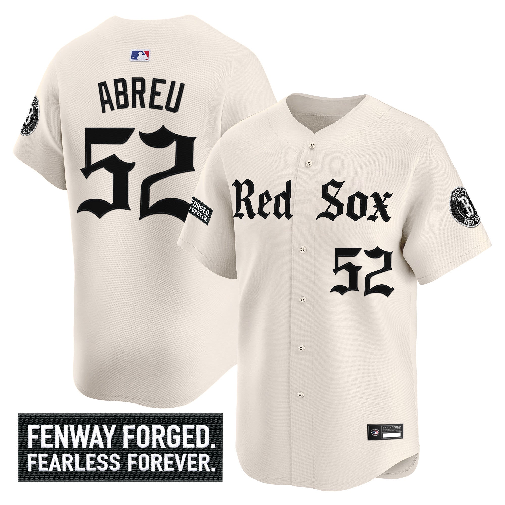 Men's Boston Red Sox 'Gothic Edition' Vapor Premier Limited Jersey - All Stitched