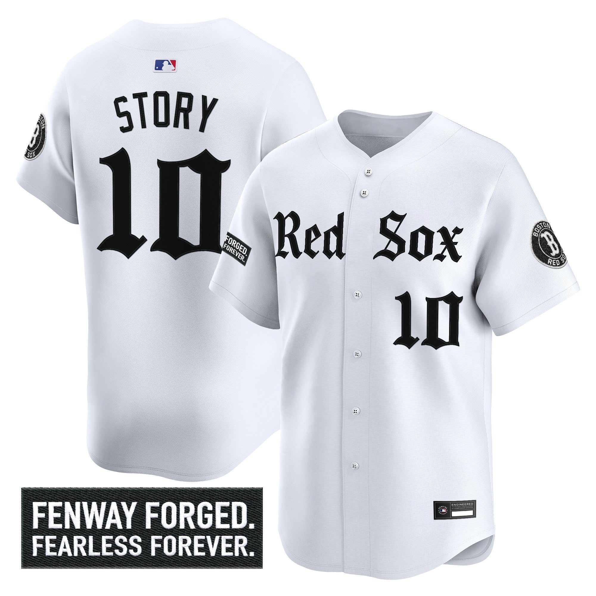 Men's Boston Red Sox 'Gothic Edition' Vapor Premier Limited Jersey - All Stitched