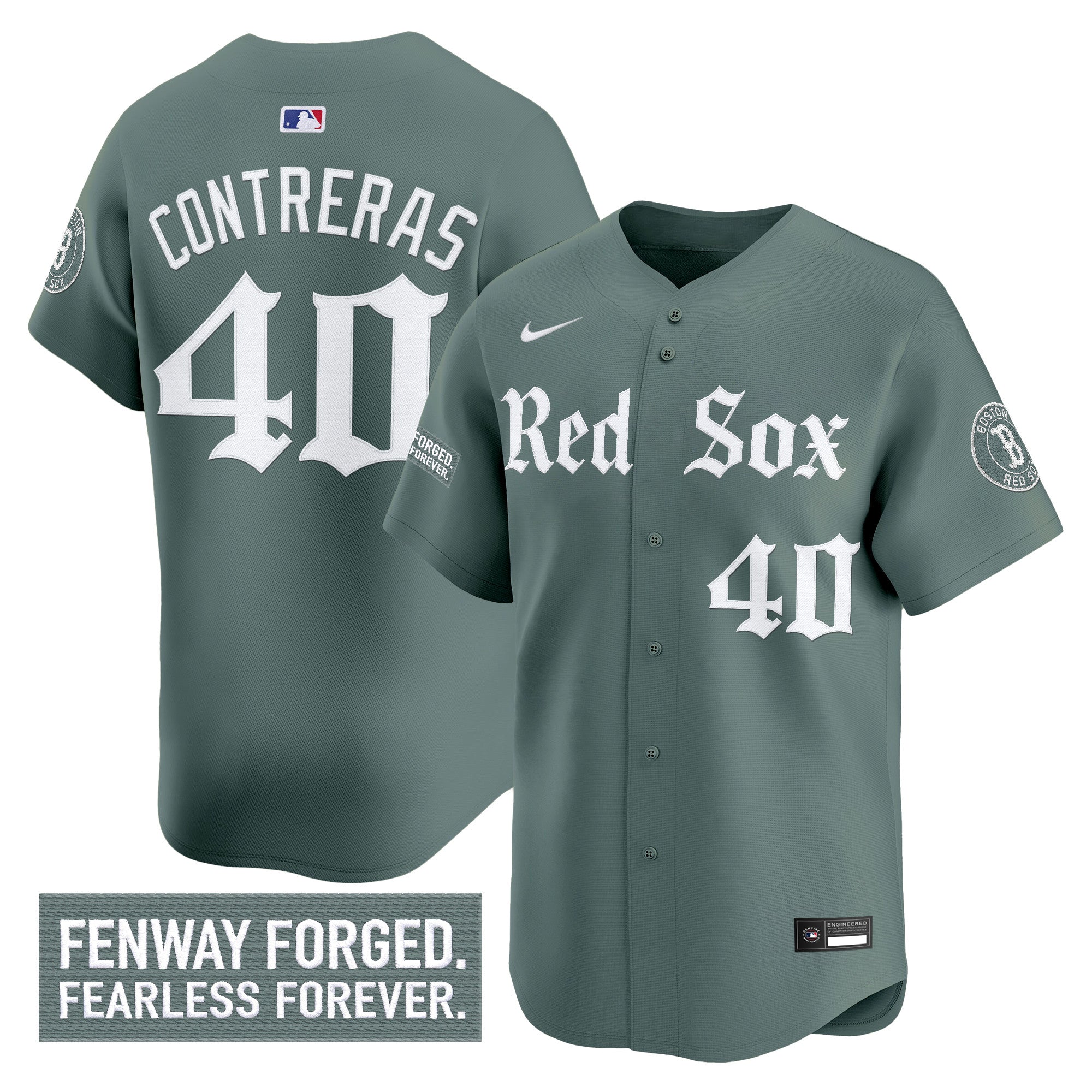 Men's Boston Red Sox 'Gothic Edition' Vapor Premier Limited Jersey - All Stitched
