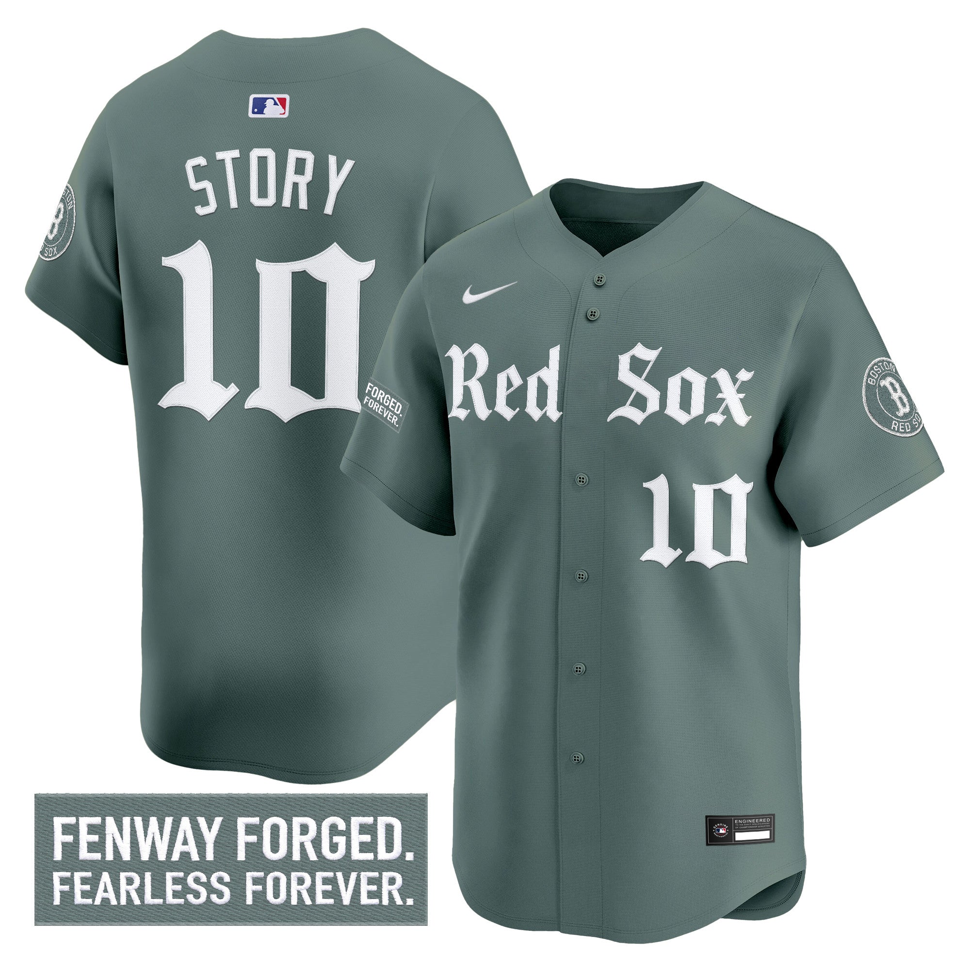 Men's Boston Red Sox 'Gothic Edition' Vapor Premier Limited Jersey - All Stitched
