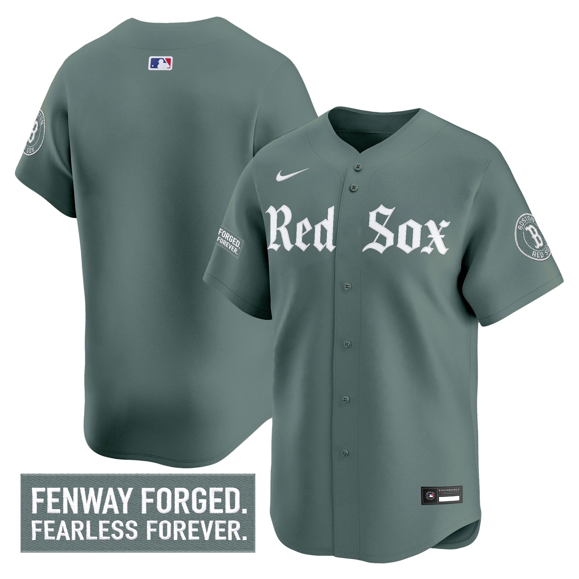 Men's Boston Red Sox 'Gothic Edition' Vapor Premier Limited Jersey - All Stitched