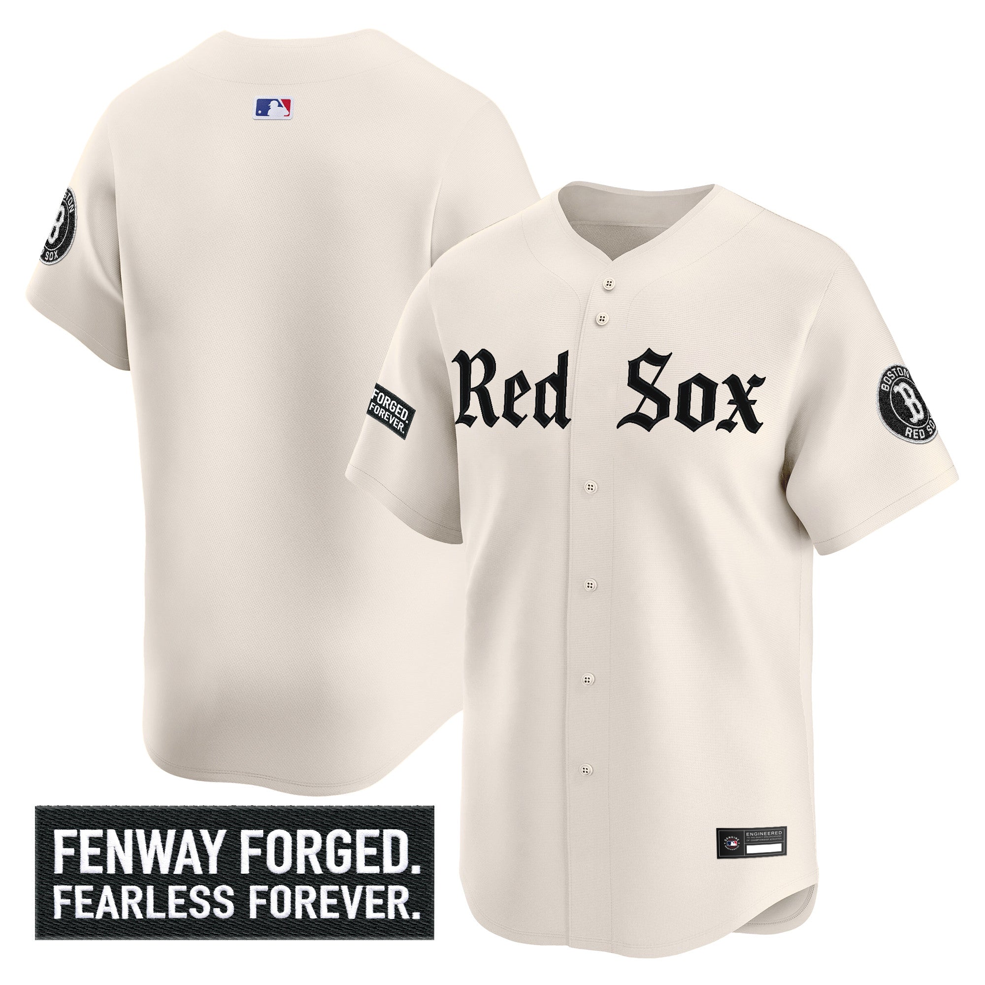 Men's Boston Red Sox 'Gothic Edition' Vapor Premier Limited Jersey - All Stitched