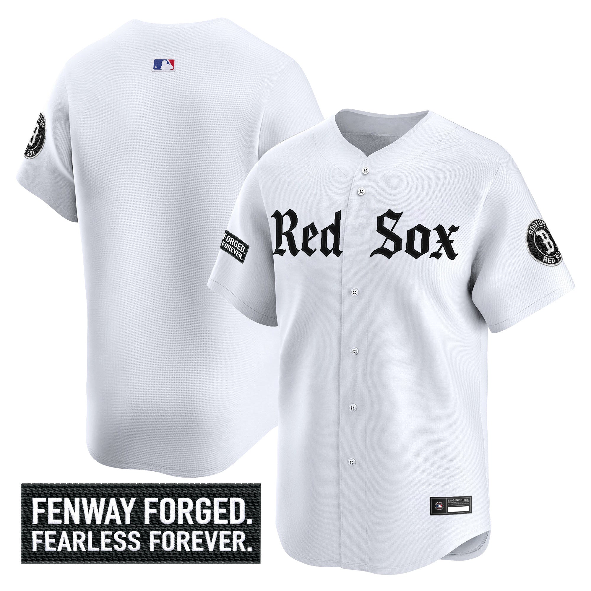 Men's Boston Red Sox 'Gothic Edition' Vapor Premier Limited Jersey - All Stitched