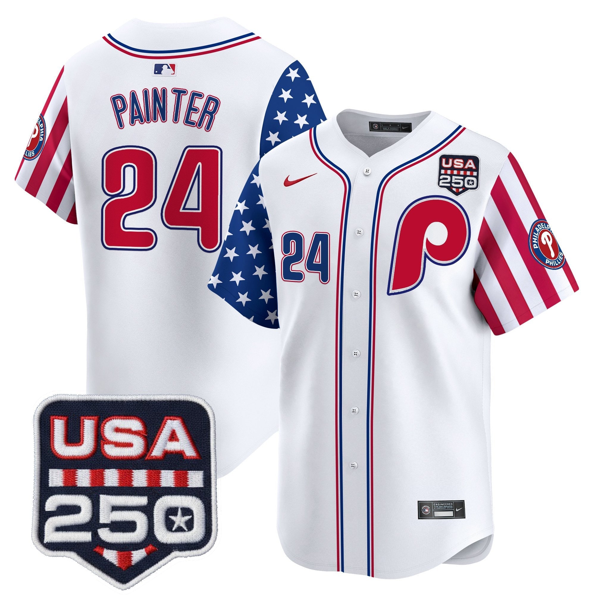 Men's Philadelphia Phillies America250 Edition Vapor Premier Limited Jersey - All Stitched