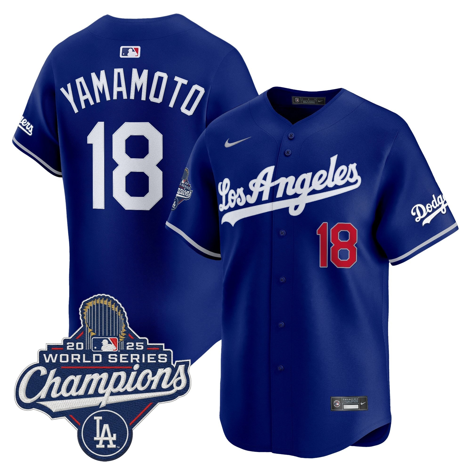 Men's Dodgers 2026 Vapor Premier Limited Jersey - World Series Champions Edition - All Stitched