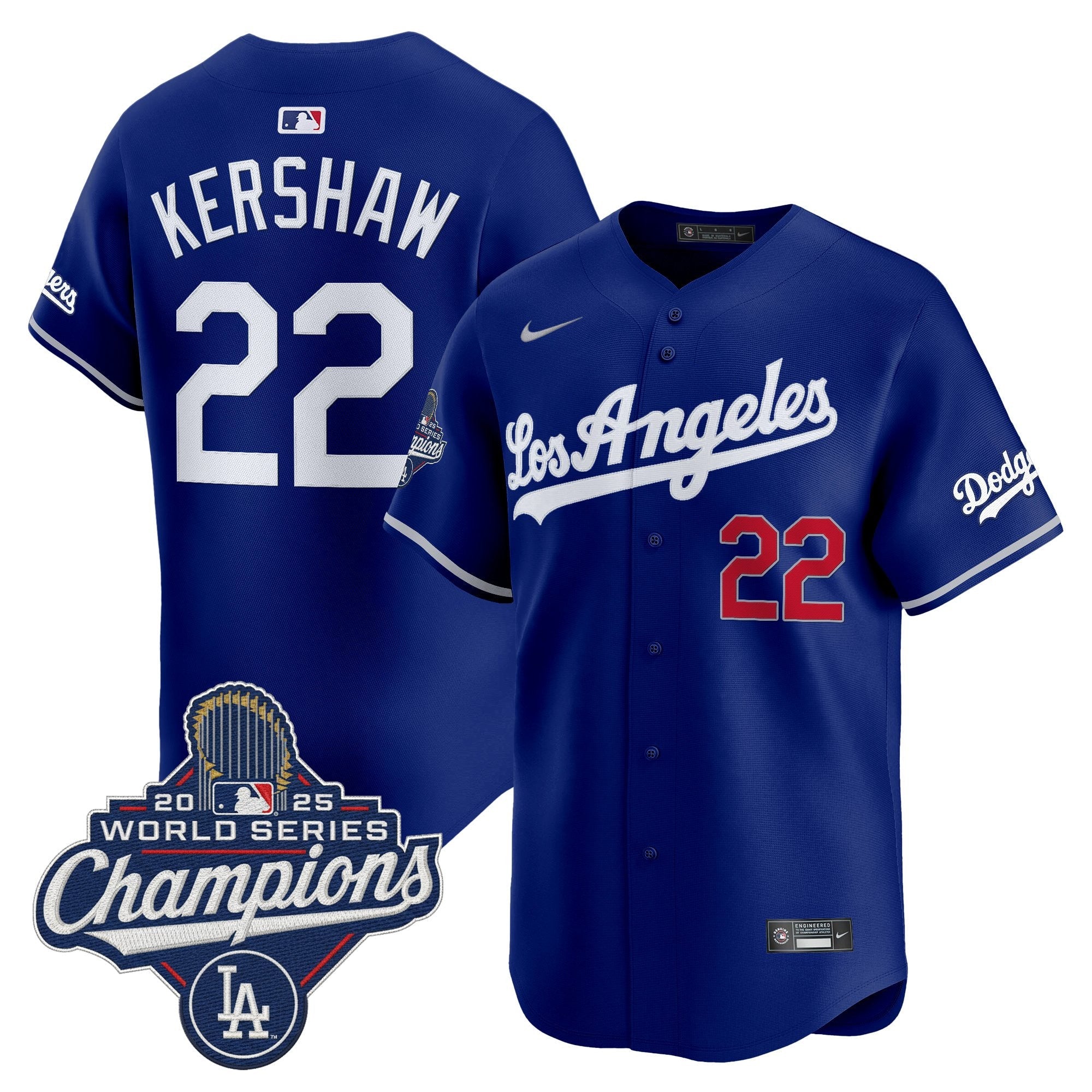 Men's Dodgers 2026 Vapor Premier Limited Jersey - World Series Champions Edition - All Stitched