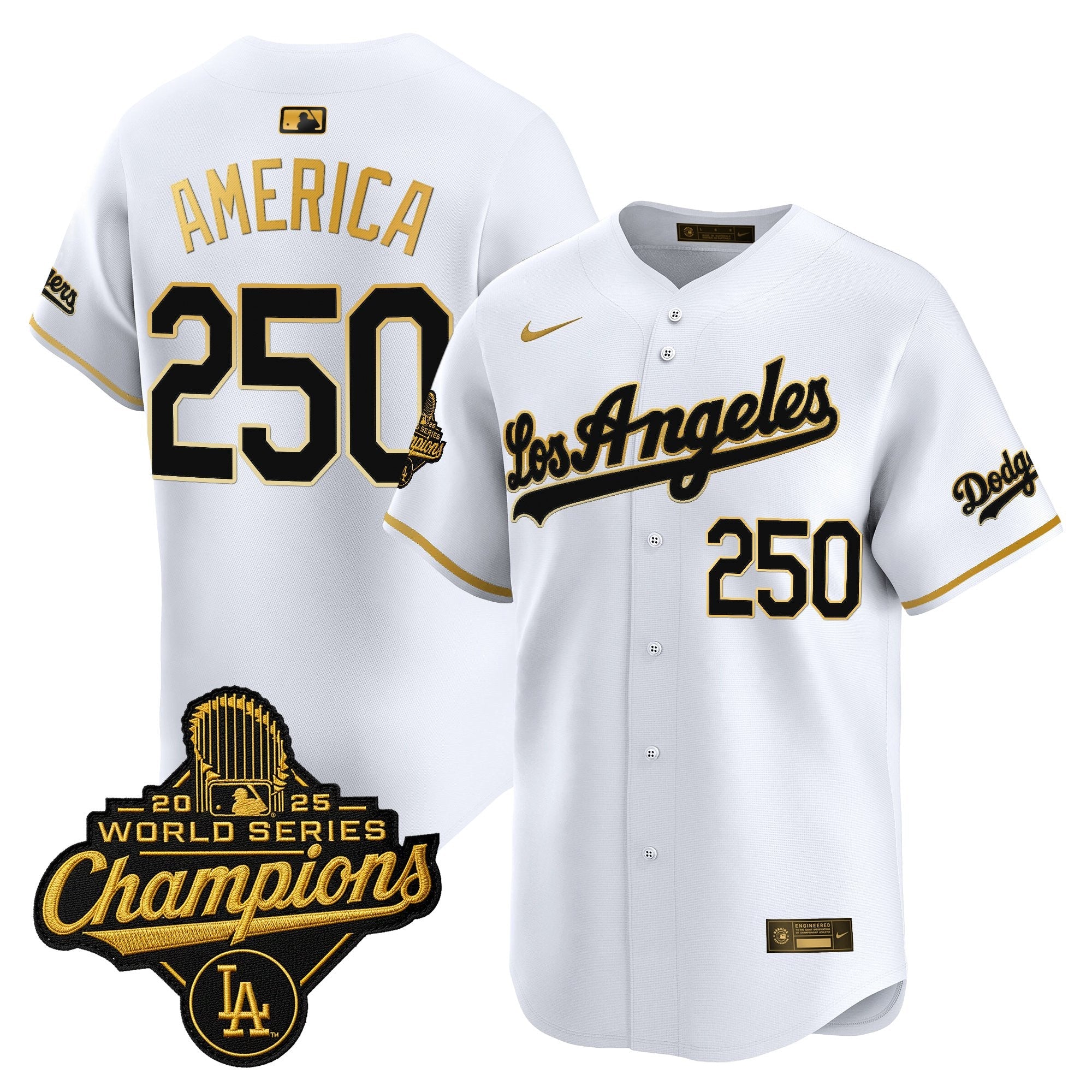 Men's Dodgers 2026 Vapor Premier Limited Jersey - World Series Champions Edition - All Stitched
