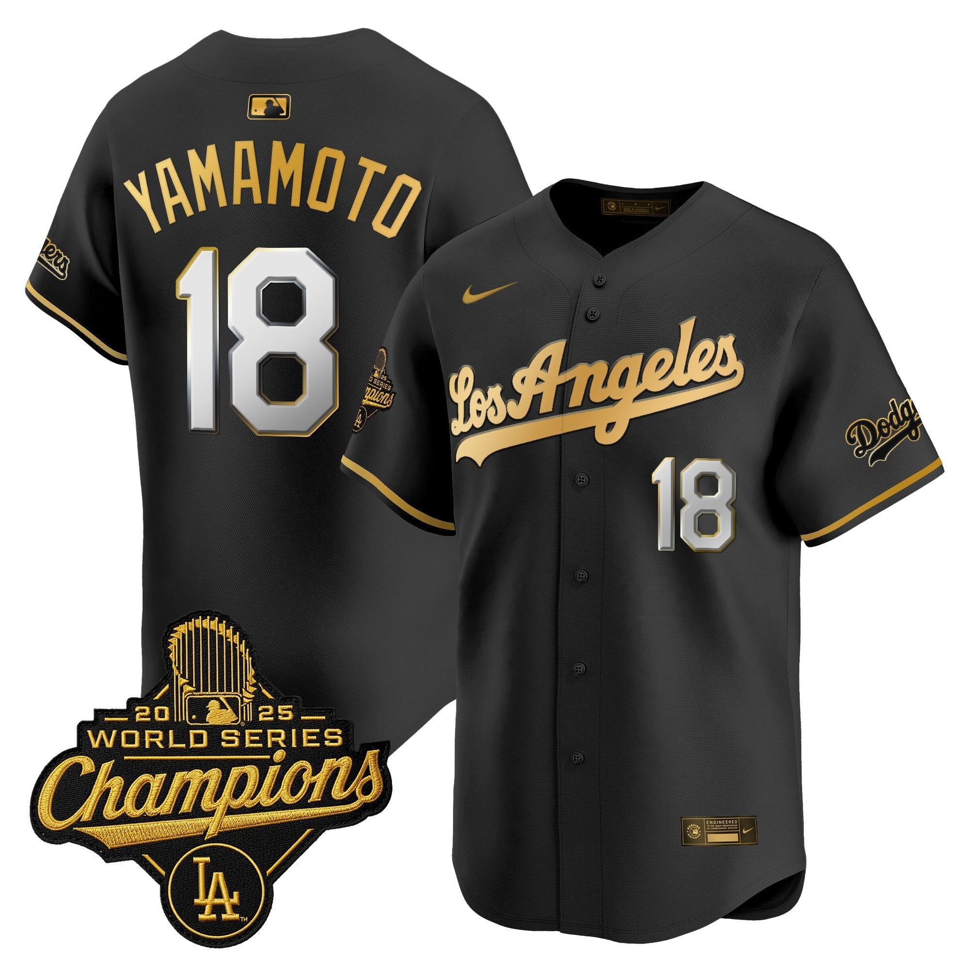 Men's Dodgers 2026 Vapor Premier Limited Jersey - World Series Champions Edition - All Stitched