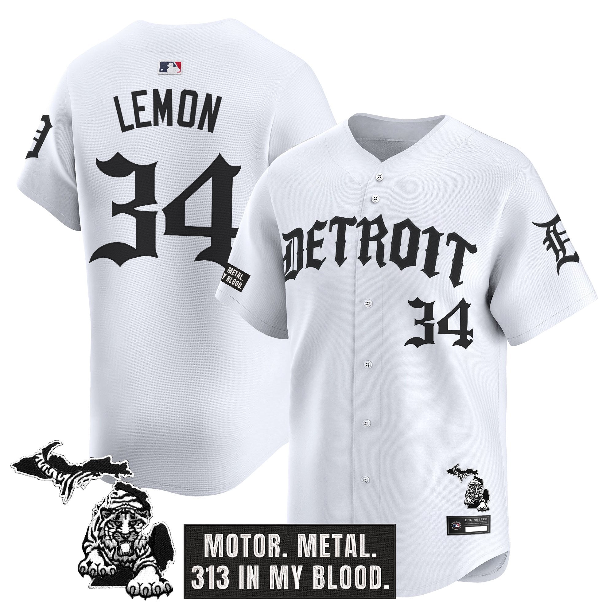 Men's Detroit Tigers 'Old English Edition' Vapor Premier Limited Jersey - All Stitched