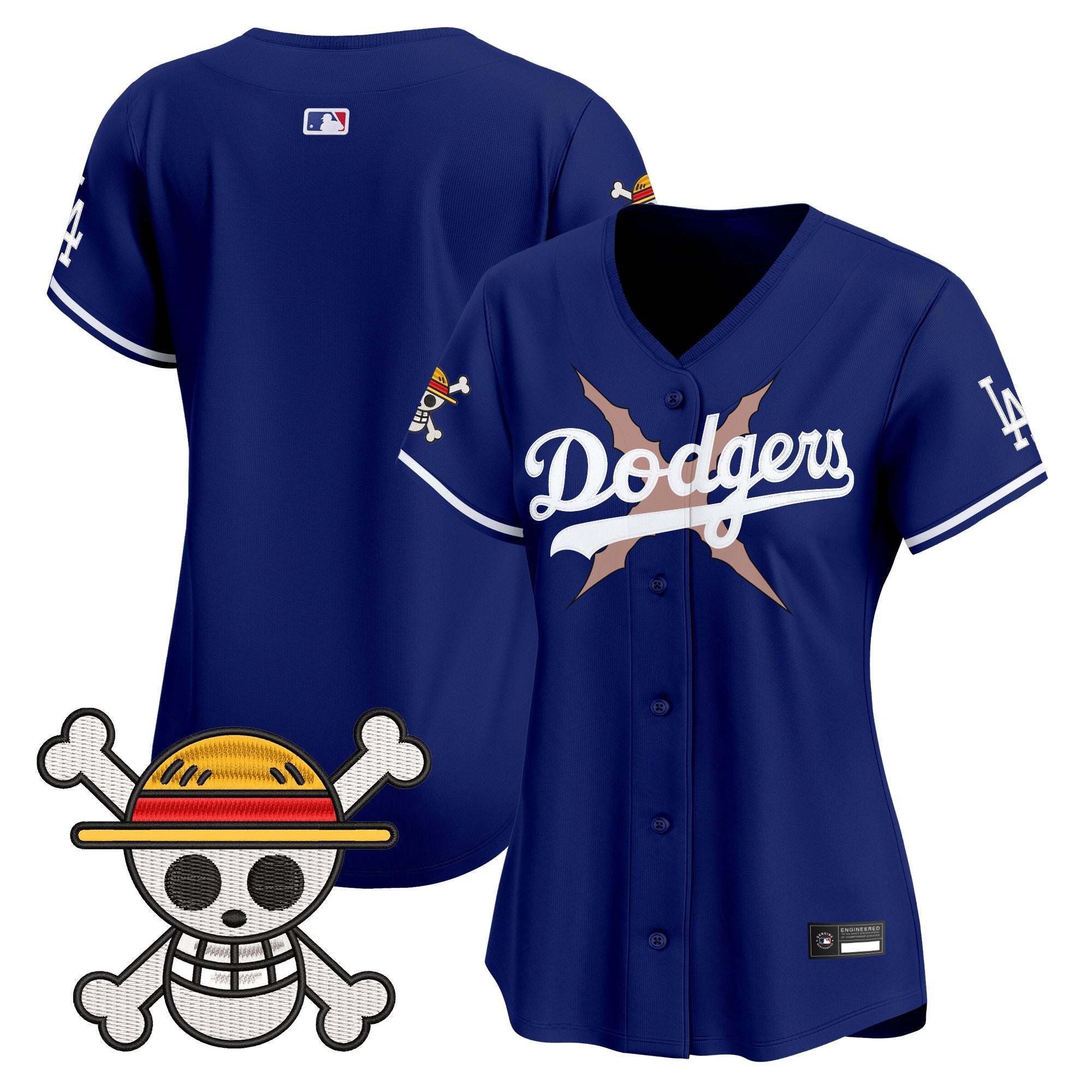 Women's Los Angeles Dodgers x One Piece Vapor Premier Limited Jersey - Stitched