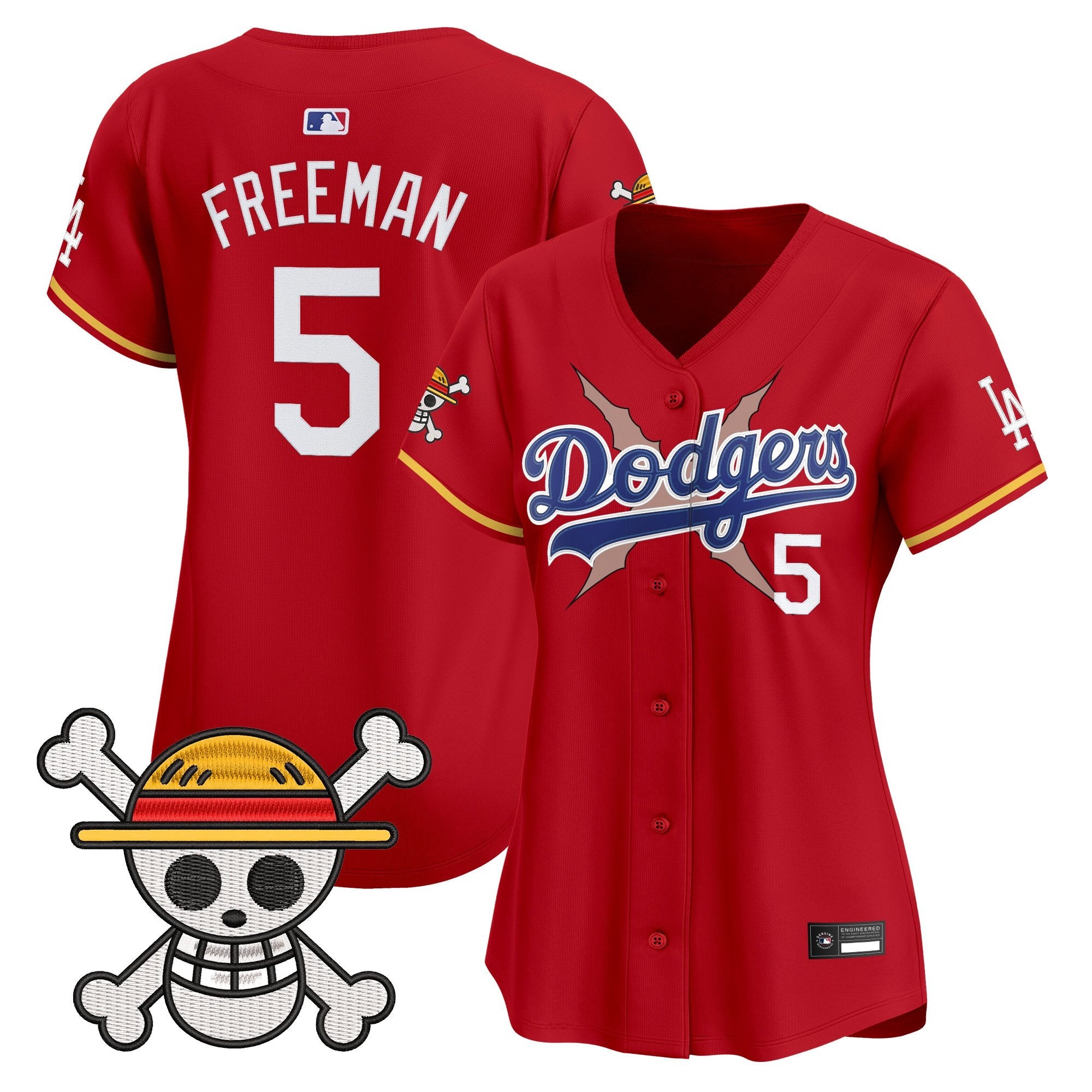 Women's Los Angeles Dodgers x One Piece Vapor Premier Limited Jersey - Stitched