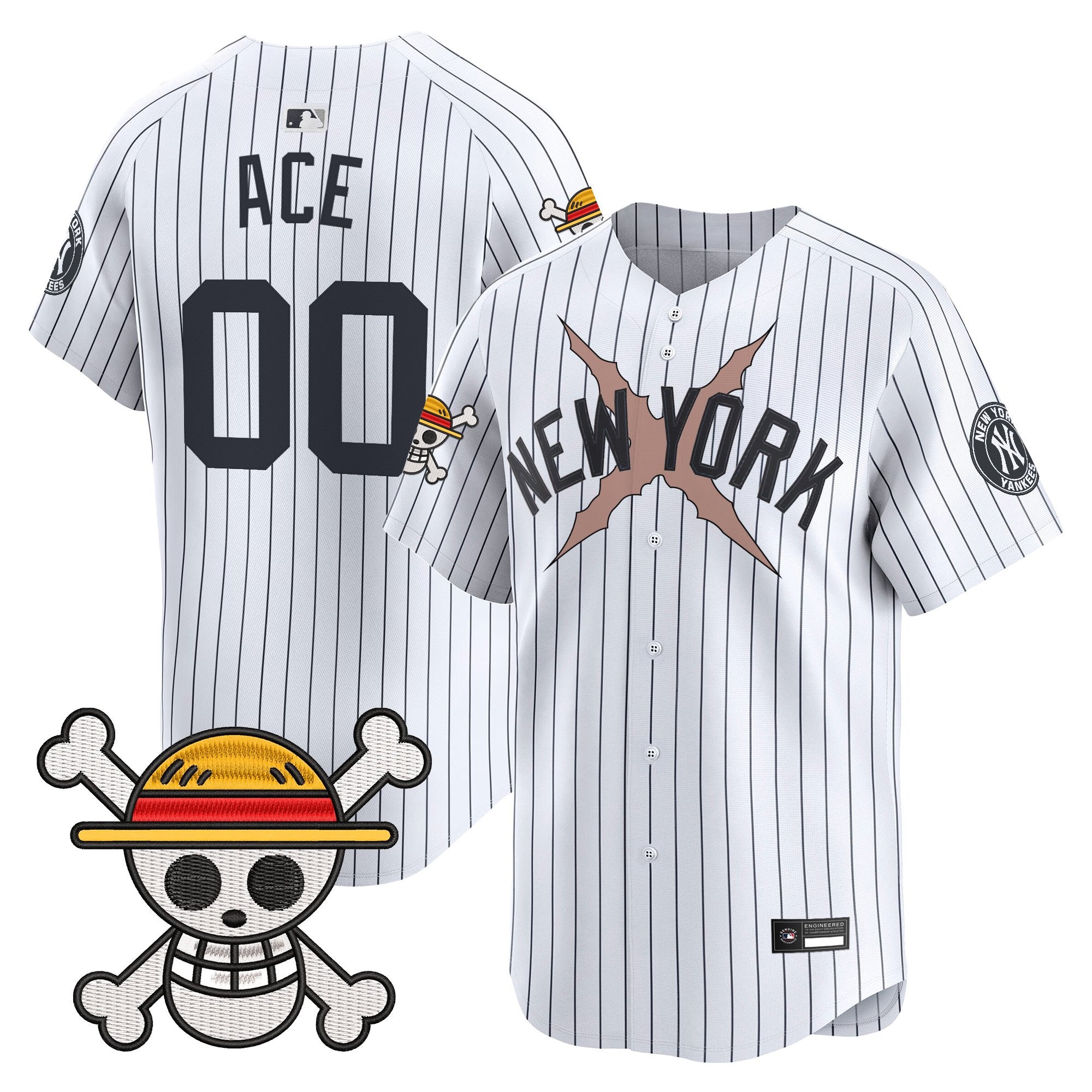 Men's New York Yankees x One Piece Vapor Premier Limited Jersey - Stitched