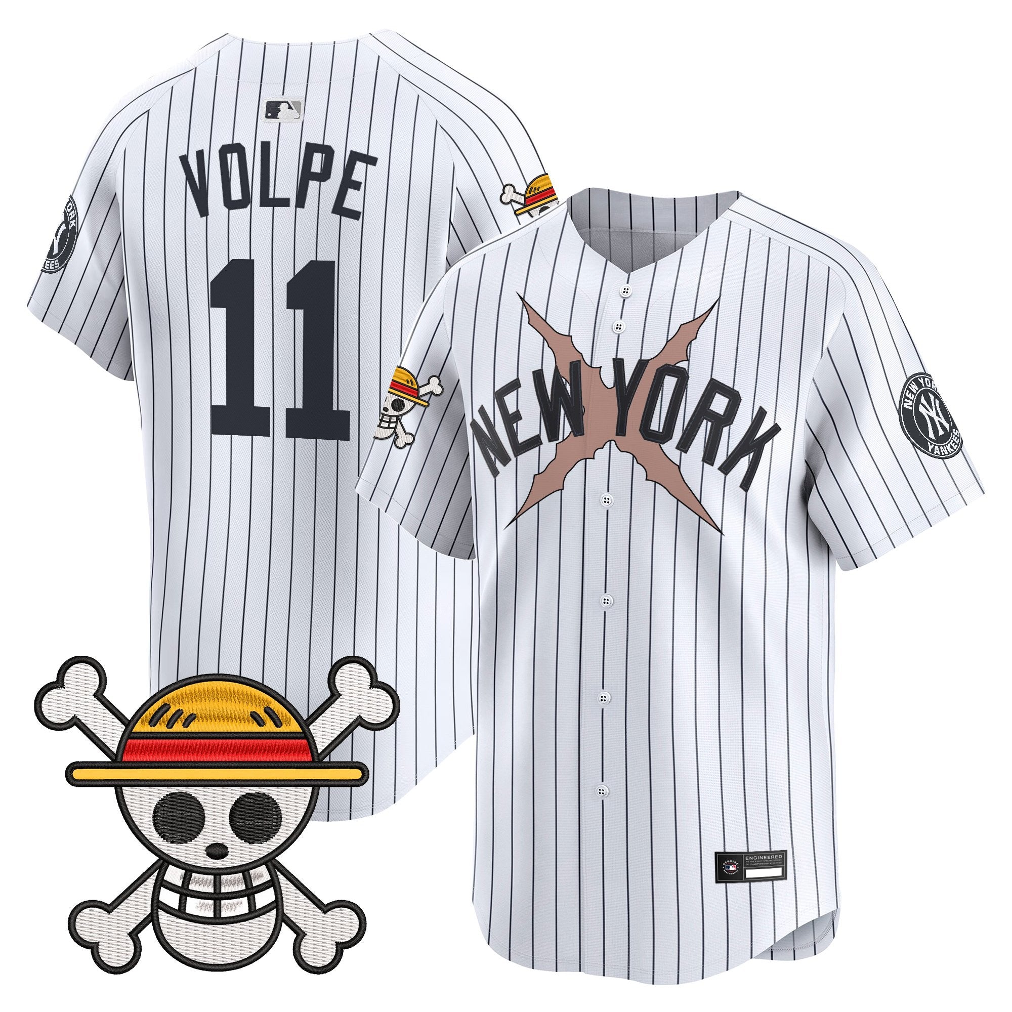 Men's New York Yankees x One Piece Vapor Premier Limited Jersey - Stitched