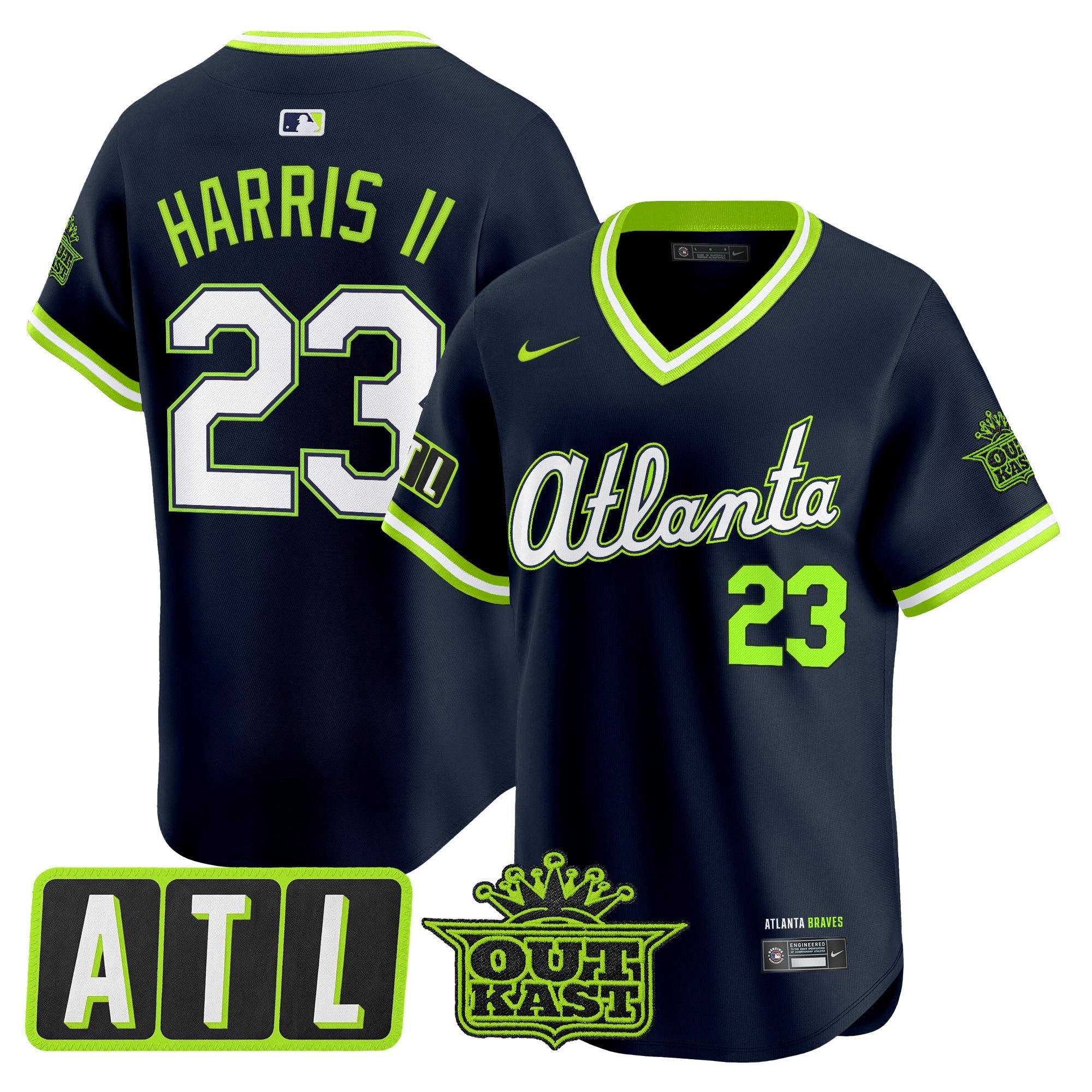 Men's Atlanta Braves 2026 City Connect x Outkast Vapor Premier Limited Jersey - All Stitched
