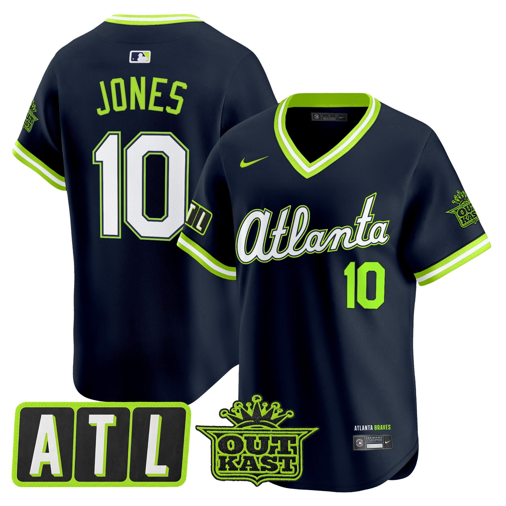Men's Atlanta Braves 2026 City Connect x Outkast Vapor Premier Limited Jersey - All Stitched