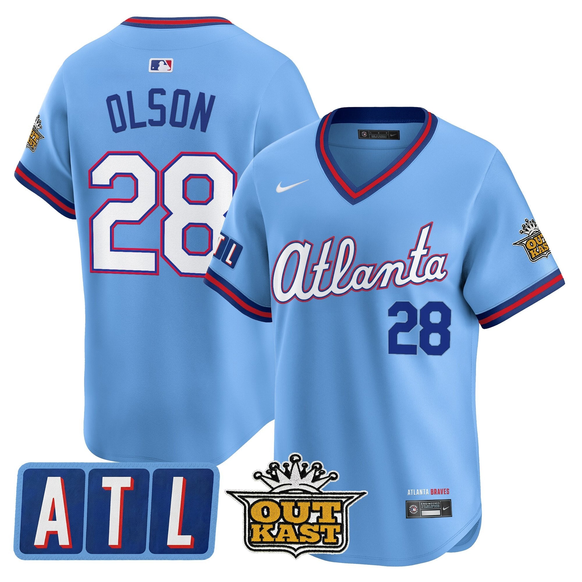 Men's Atlanta Braves 2026 City Connect x Outkast Vapor Premier Limited Jersey - All Stitched