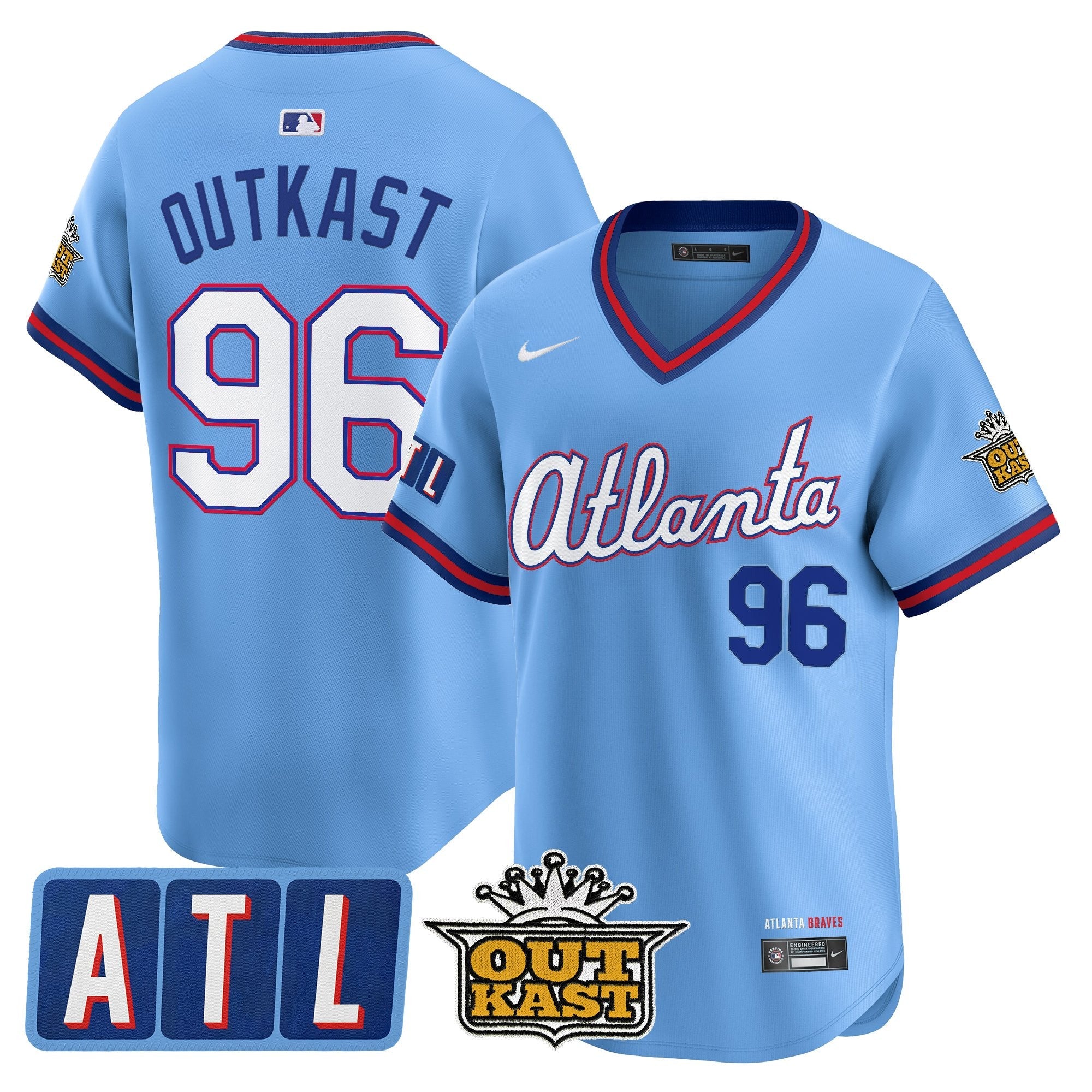 Men's Atlanta Braves 2026 City Connect x Outkast Vapor Premier Limited Jersey - All Stitched