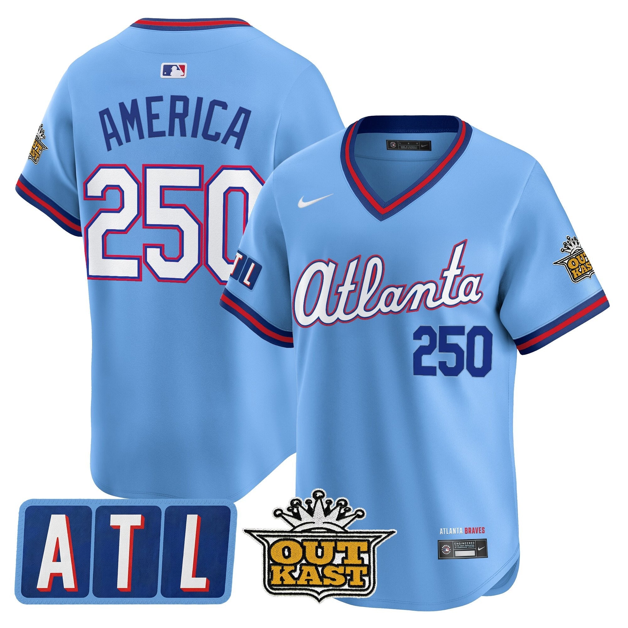 Men's Atlanta Braves 2026 City Connect x Outkast Vapor Premier Limited Jersey - All Stitched