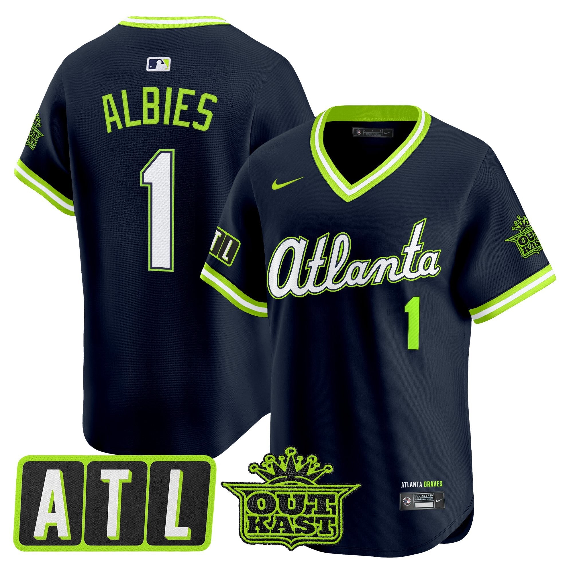 Men's Atlanta Braves 2026 City Connect x Outkast Vapor Premier Limited Jersey - All Stitched