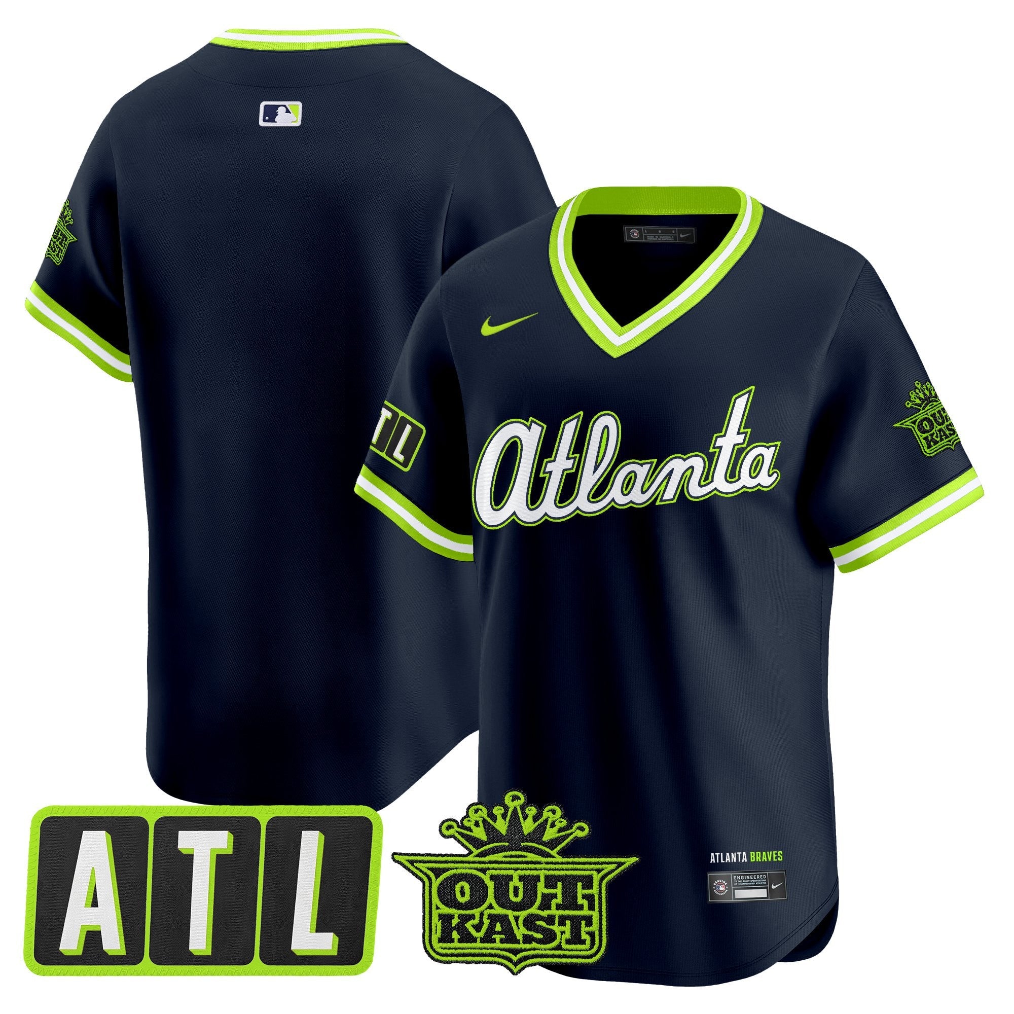 Men's Atlanta Braves 2026 City Connect x Outkast Vapor Premier Limited Jersey - All Stitched