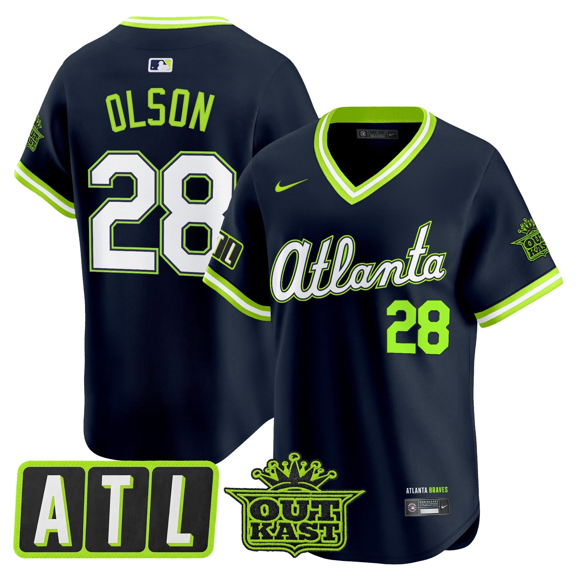 Men's Atlanta Braves 2026 City Connect x Outkast Vapor Premier Limited Jersey - All Stitched
