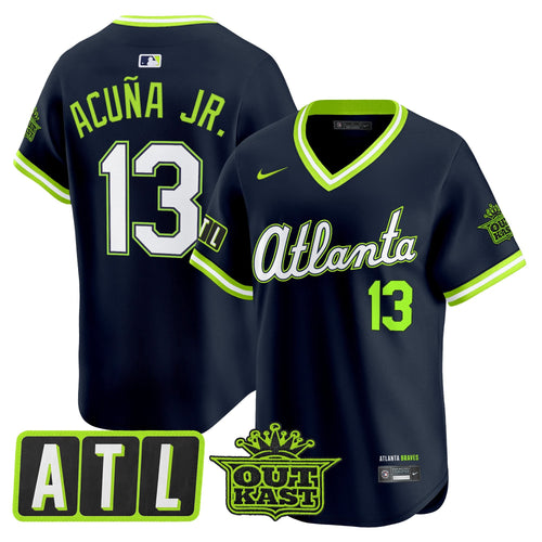 Men's Atlanta Braves 2026 City Connect x Outkast Vapor Premier Limited Jersey - All Stitched