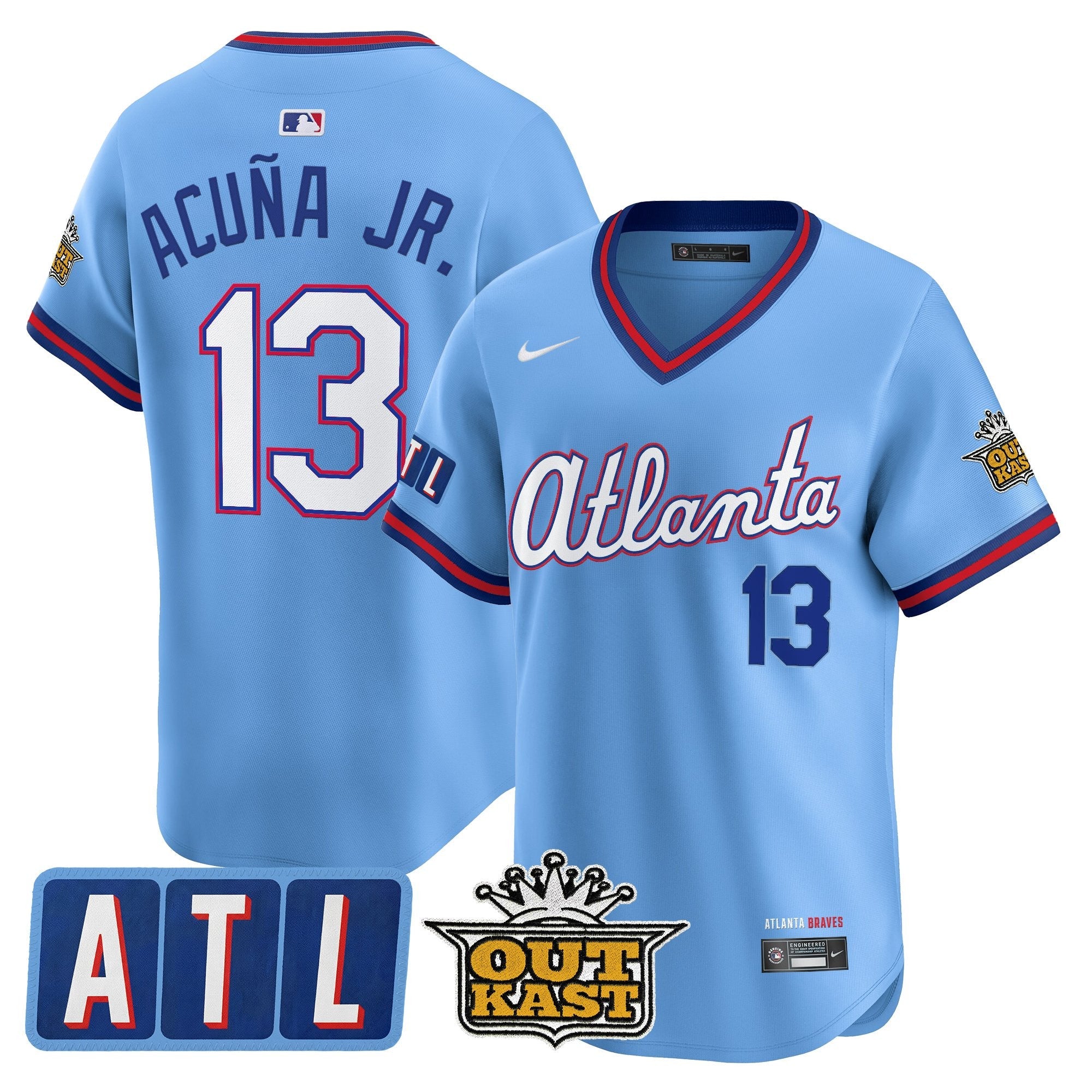 Men's Atlanta Braves 2026 City Connect x Outkast Vapor Premier Limited Jersey - All Stitched