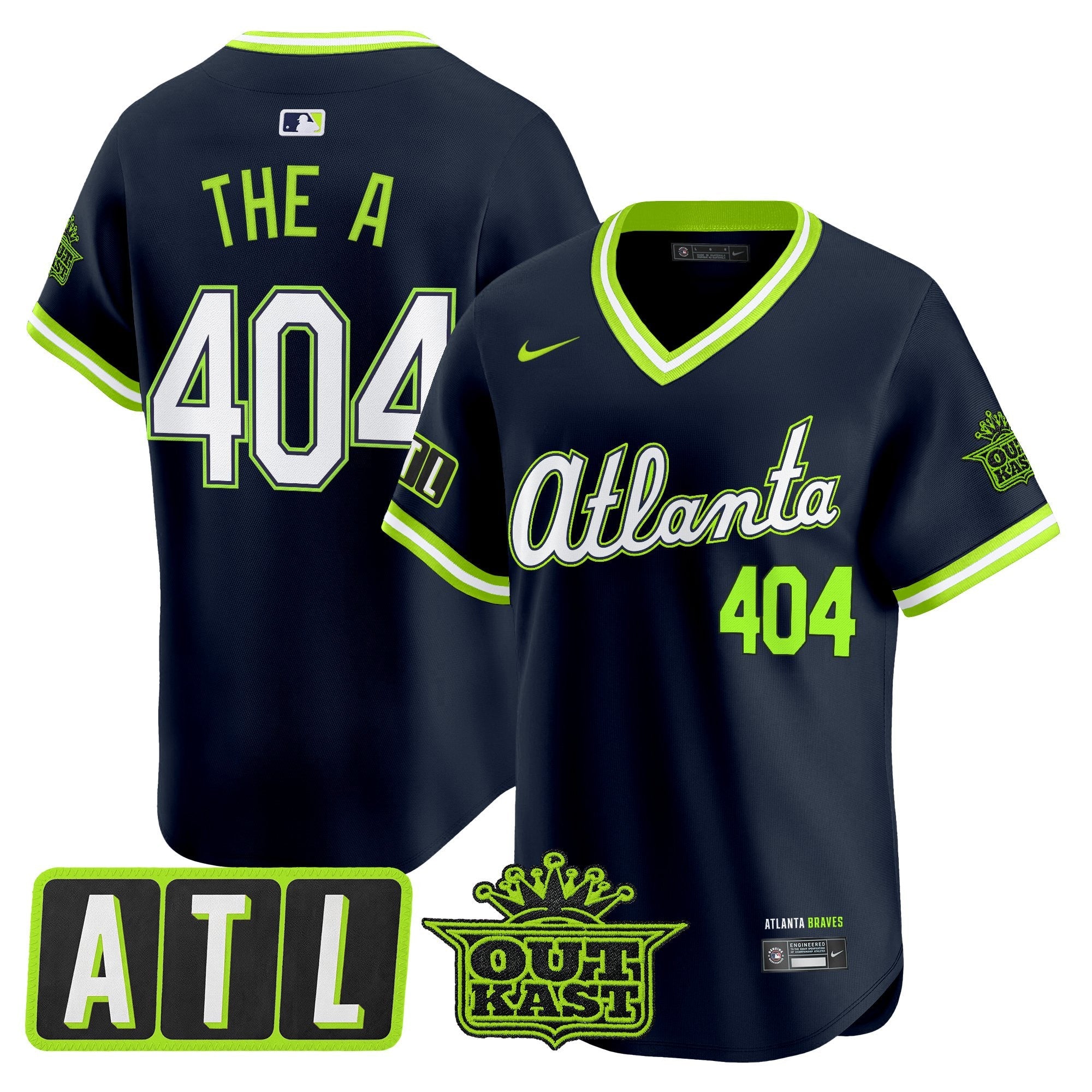Men's Atlanta Braves 2026 City Connect x Outkast Vapor Premier Limited Jersey - All Stitched