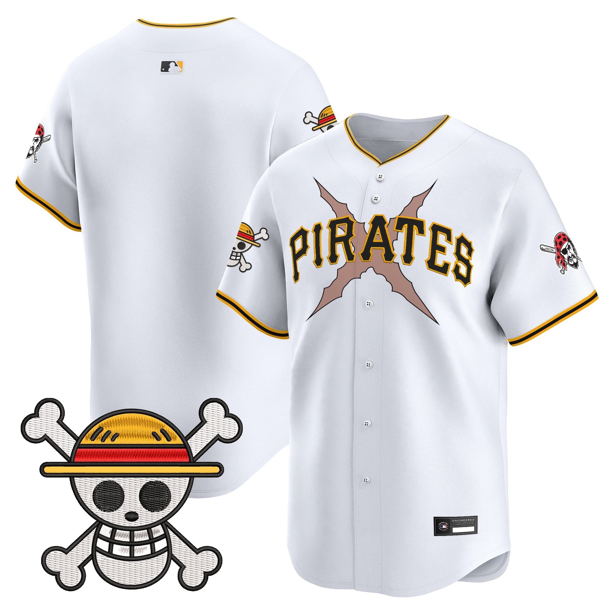 Men's Pittsburgh Pirates x One Piece Vapor Premier Limited Jersey - Stitched