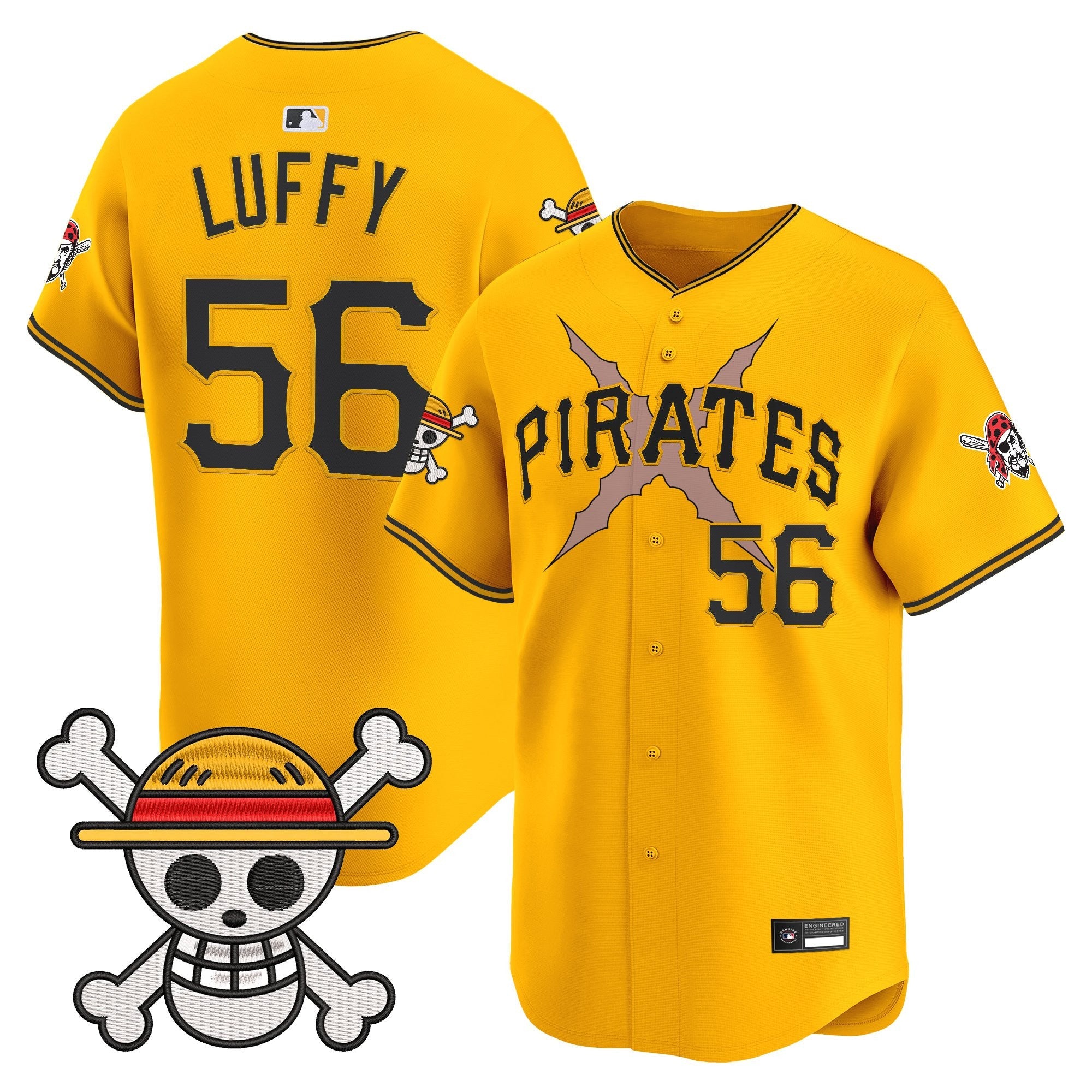 Men's Pittsburgh Pirates x One Piece Vapor Premier Limited Jersey - Stitched
