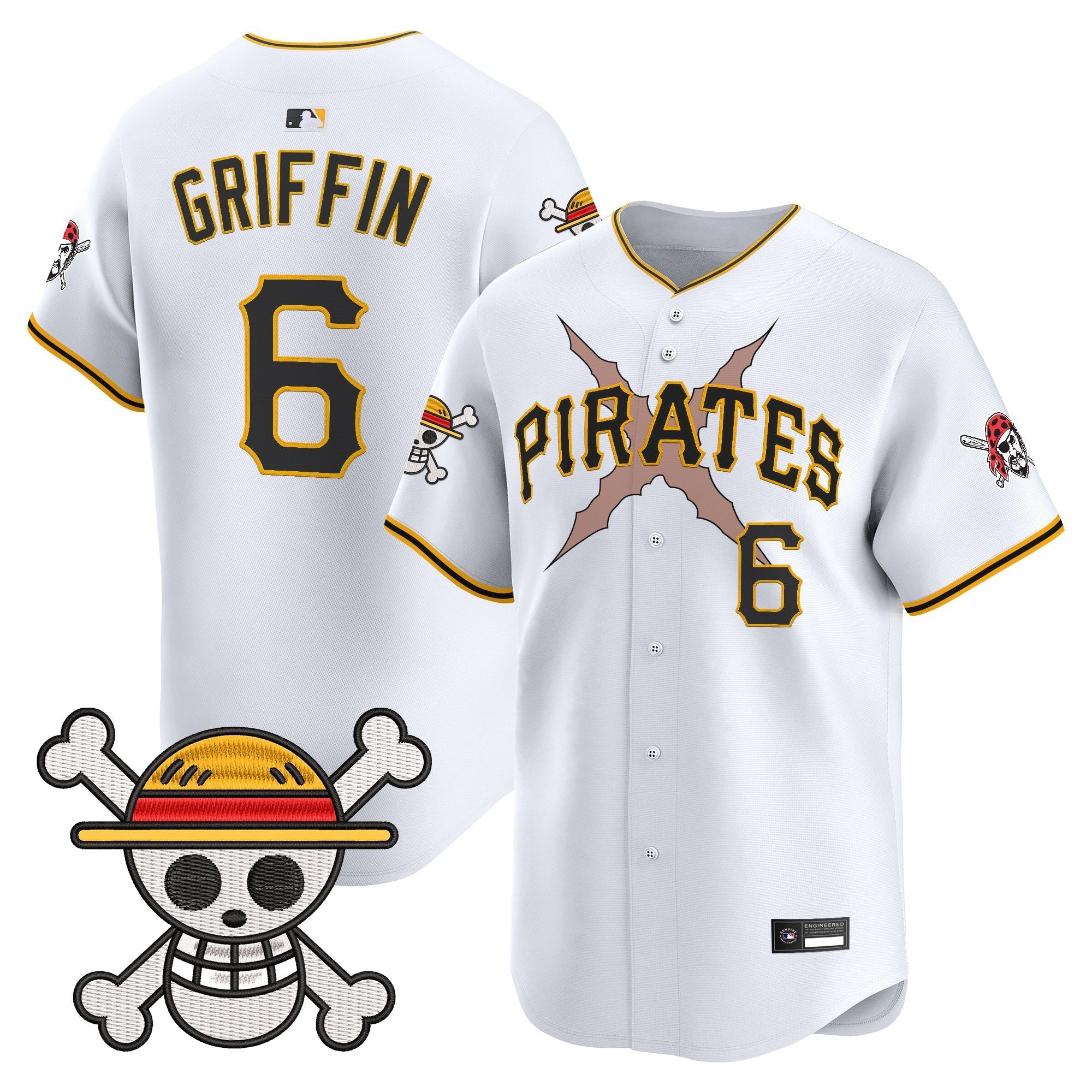 Men's Pittsburgh Pirates x One Piece Vapor Premier Limited Jersey - Stitched
