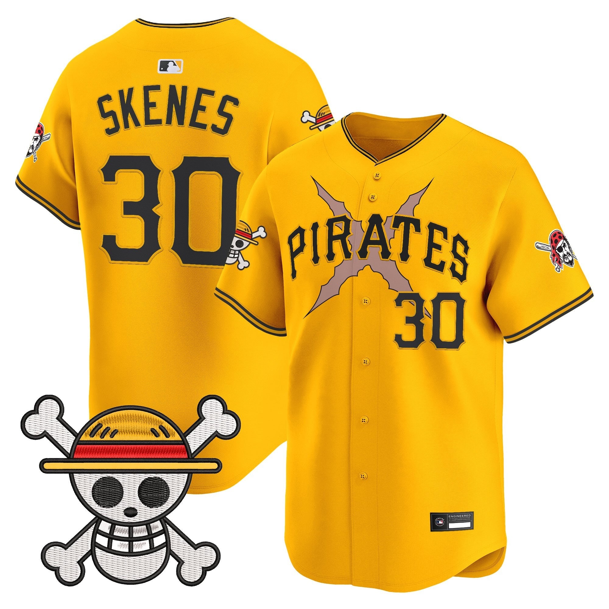 Men's Pittsburgh Pirates x One Piece Vapor Premier Limited Jersey - Stitched